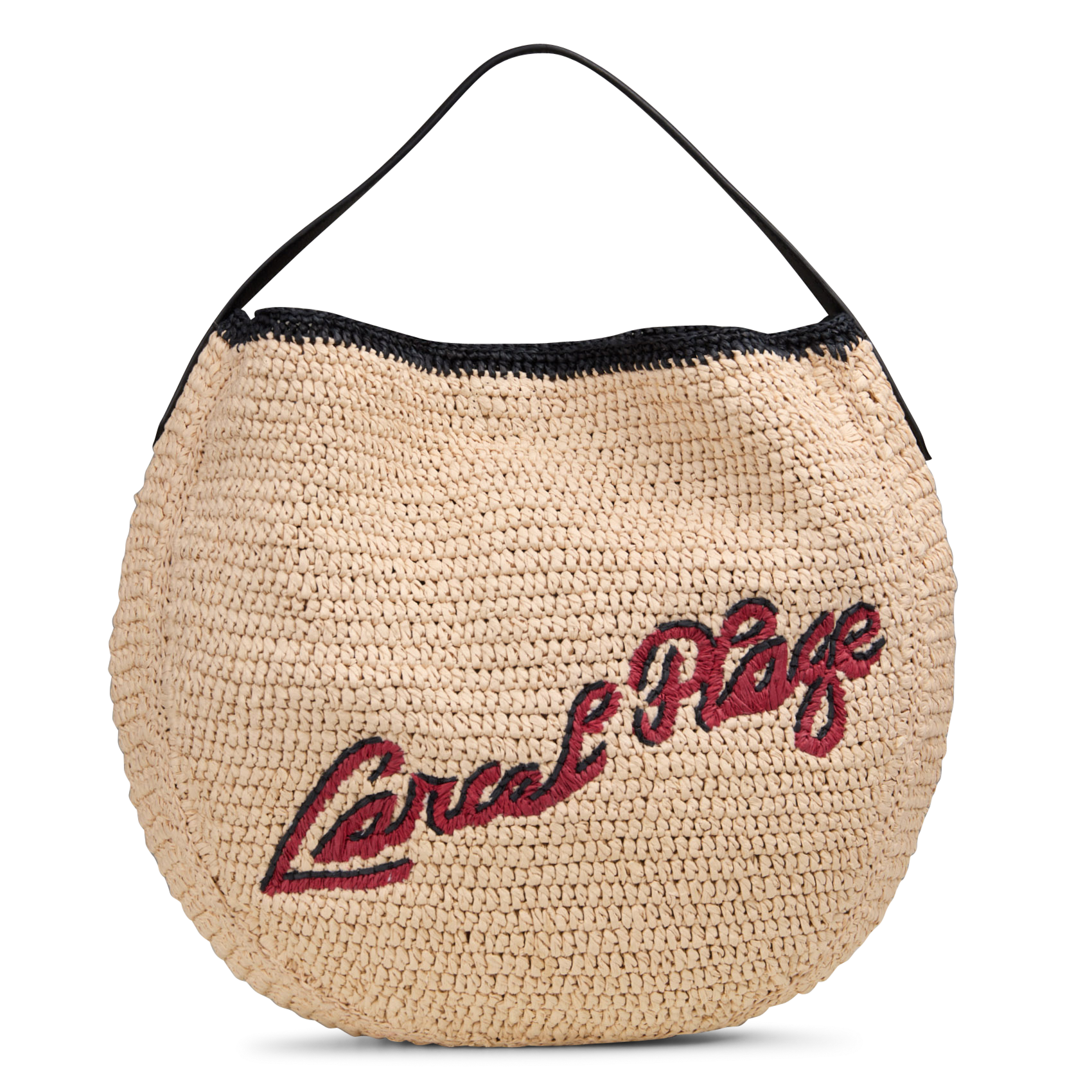 Rieten shopper LANCEL Beige