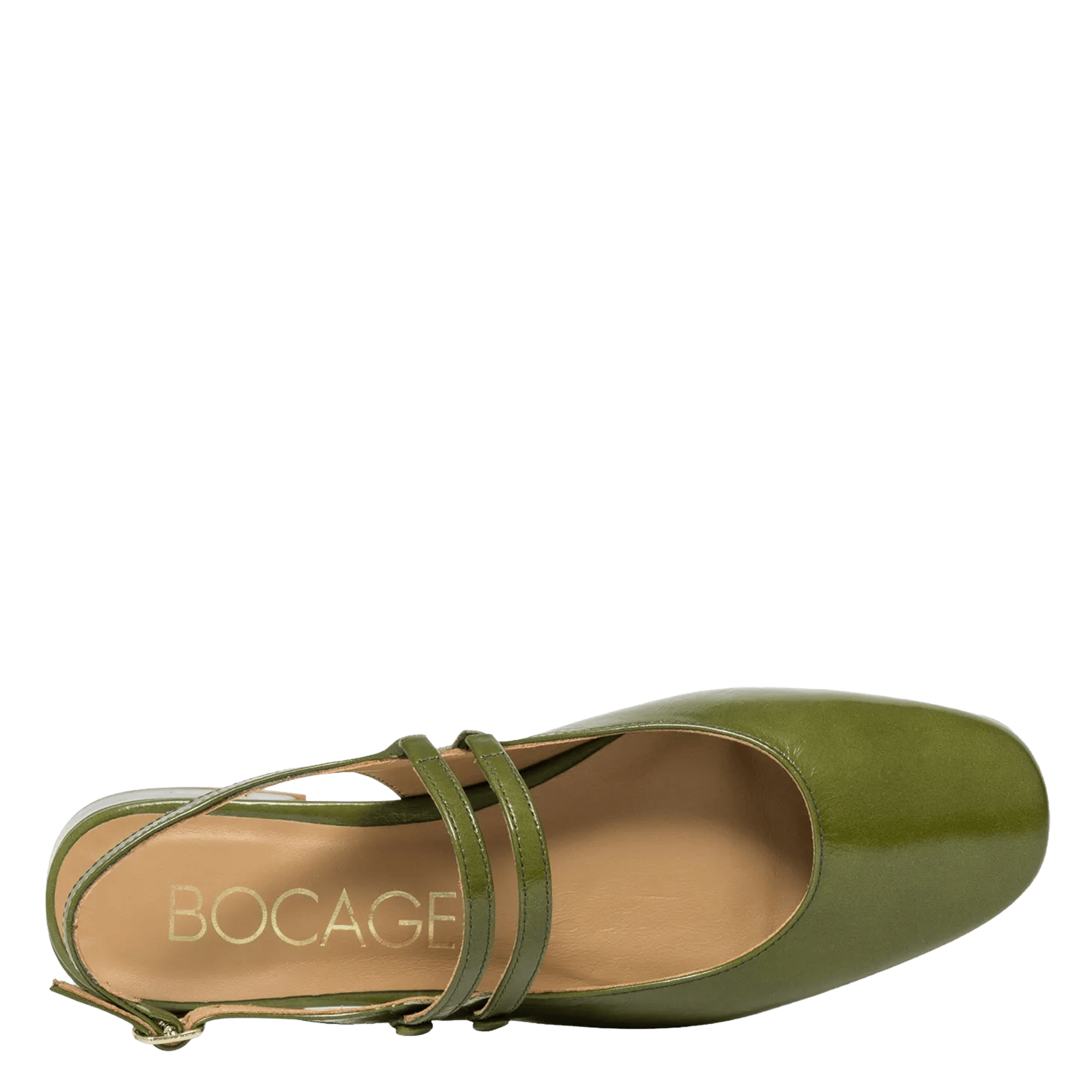 Ballerines en cuir BOCAGE Vert