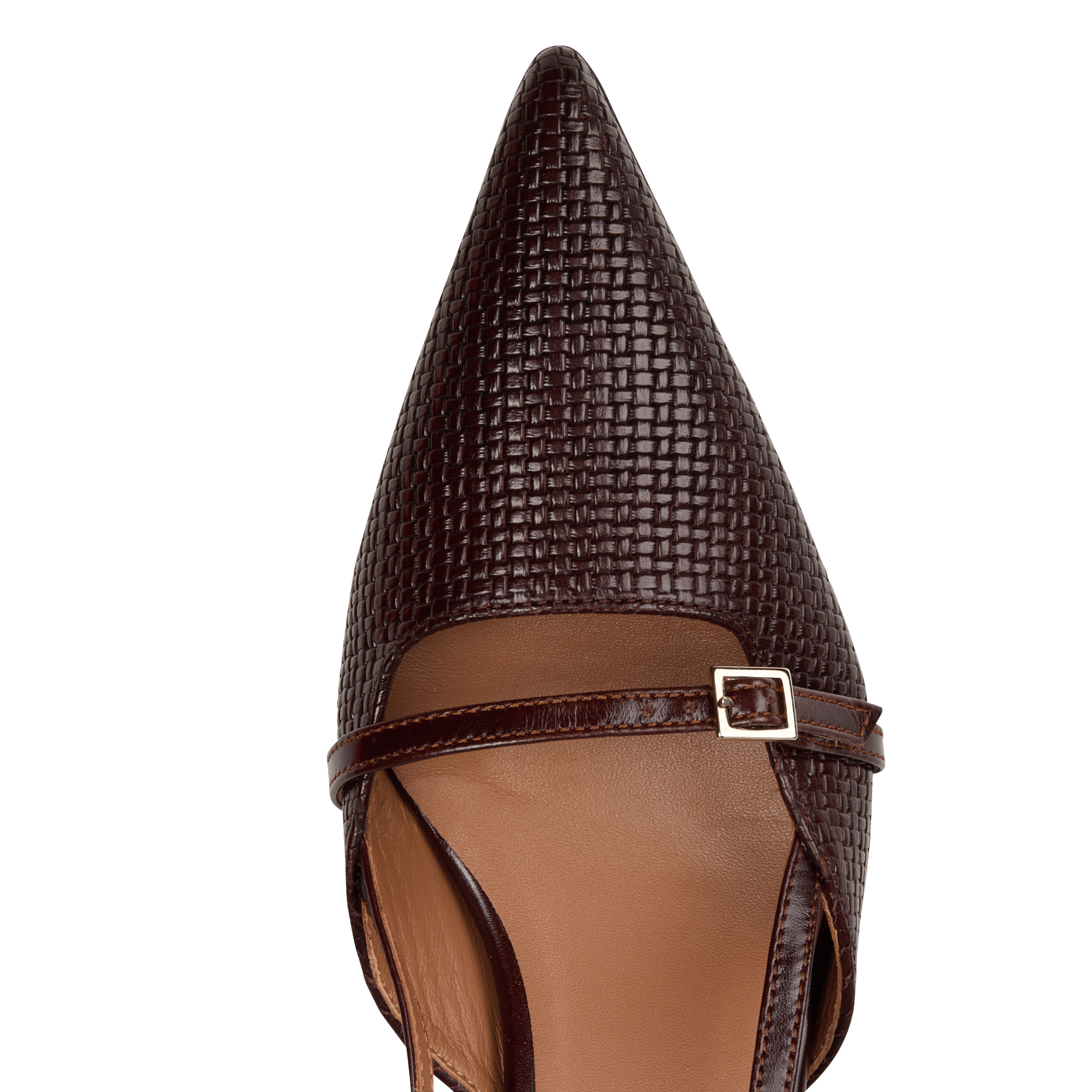 Escarpins slingback en cuir BOBBIES Marron