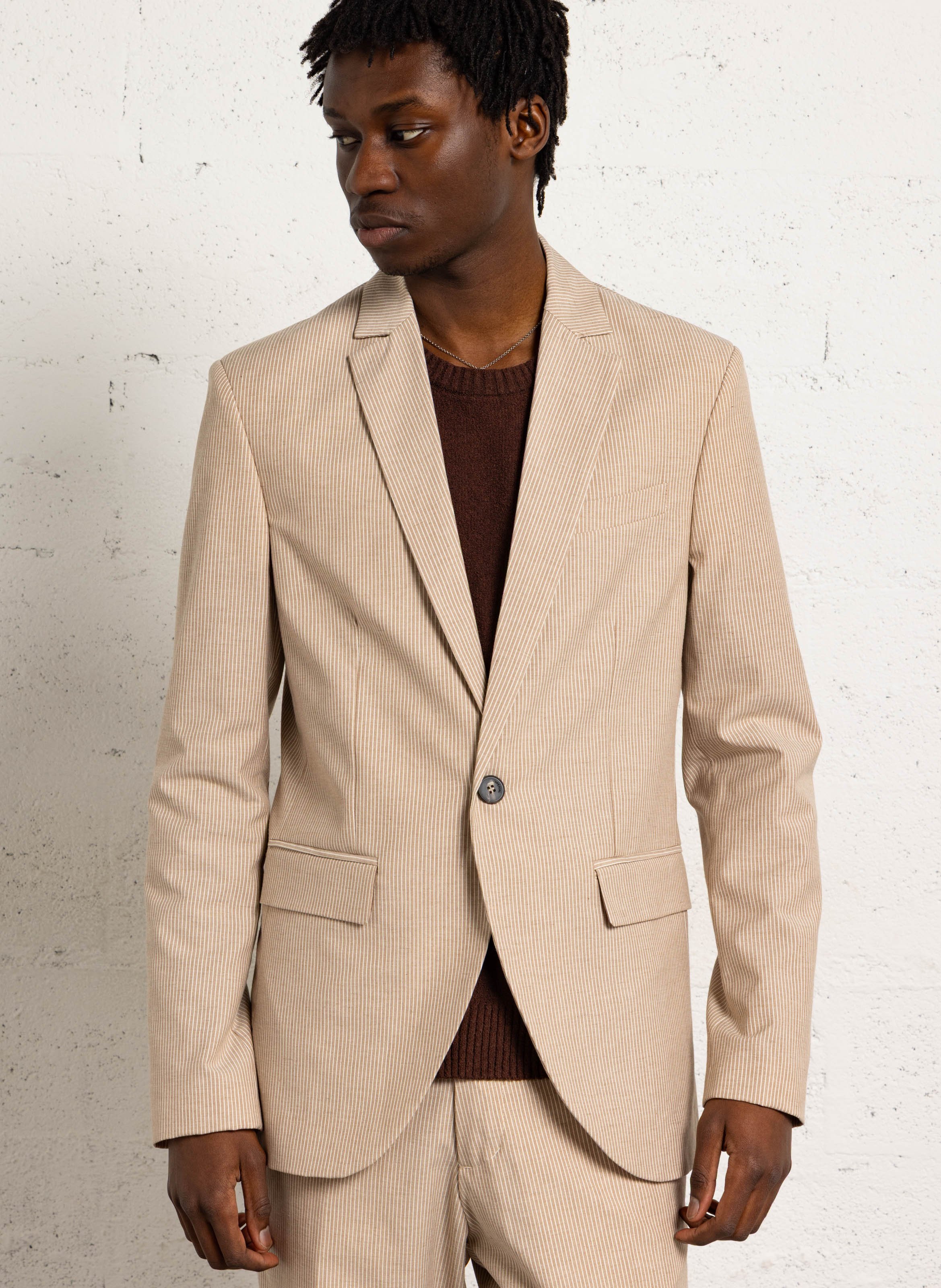 Veste tailleur droite rayée  IMPERIAL
