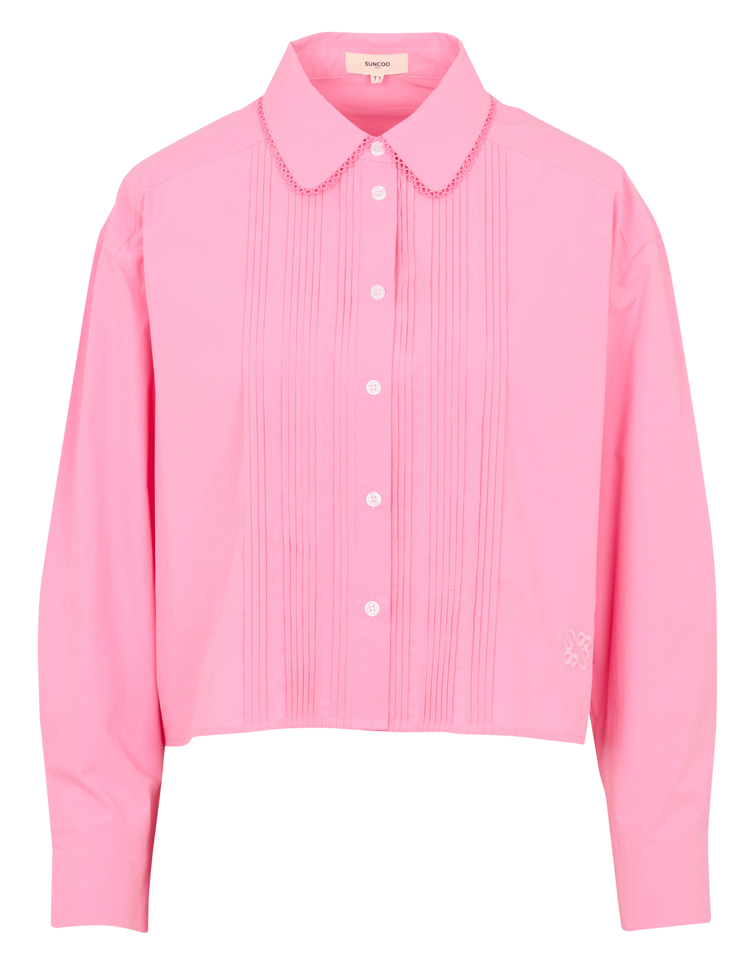Organic cotton loose-fit shirt SUNCOO Pink