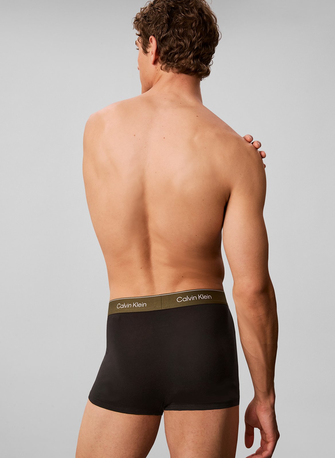 Set aus 5 einfarbigen Boxershorts  CALVIN KLEIN UNDERWEAR Violett