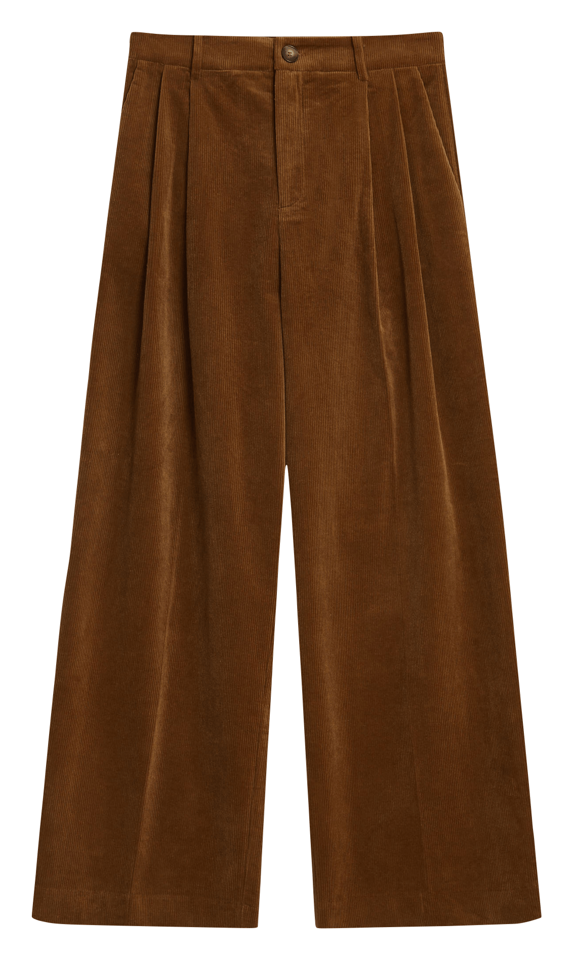 Wijde ribbroek GRACE ET MILA Bruin