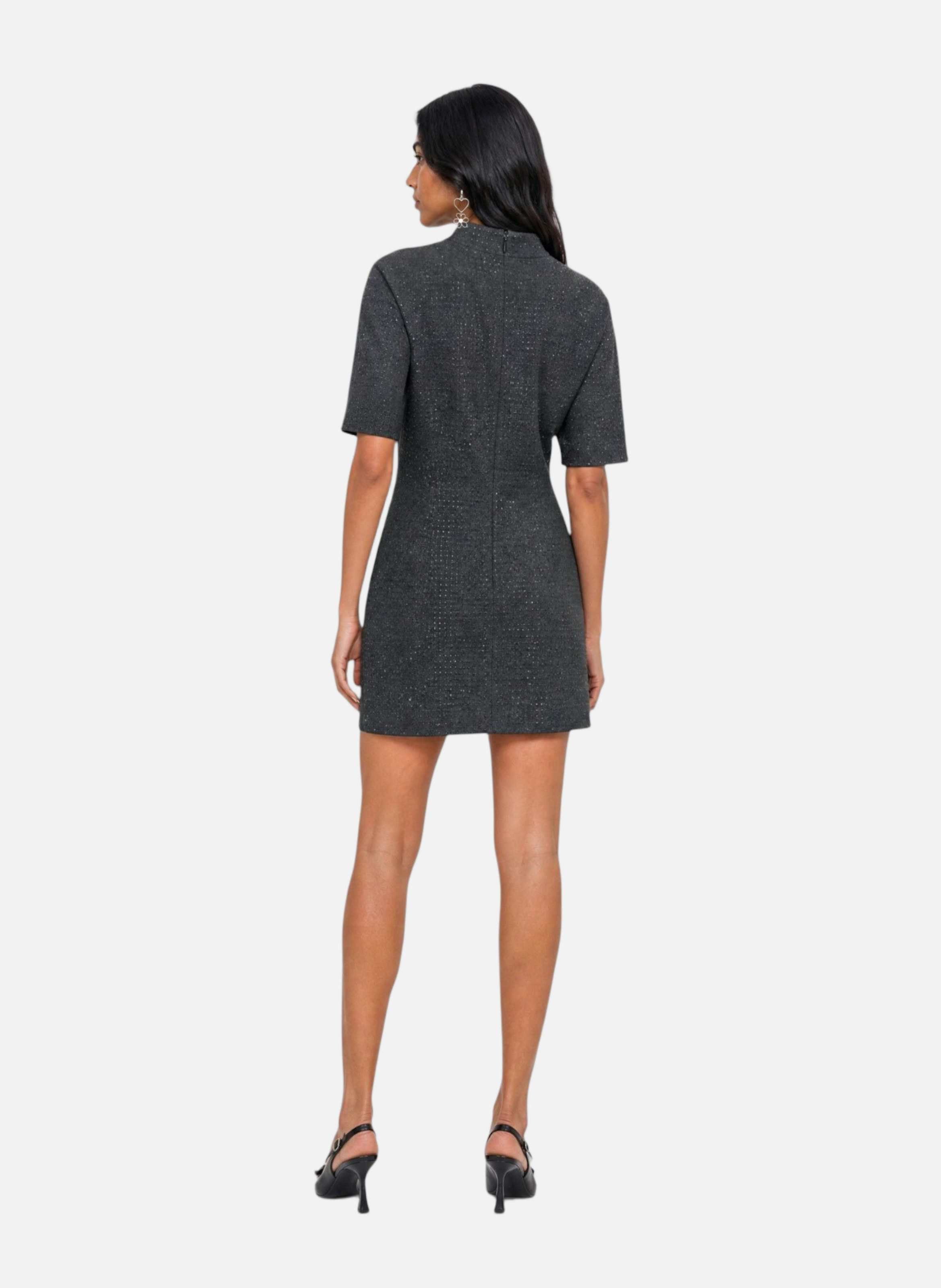 Short embellished dress THE KOOPLES Grey