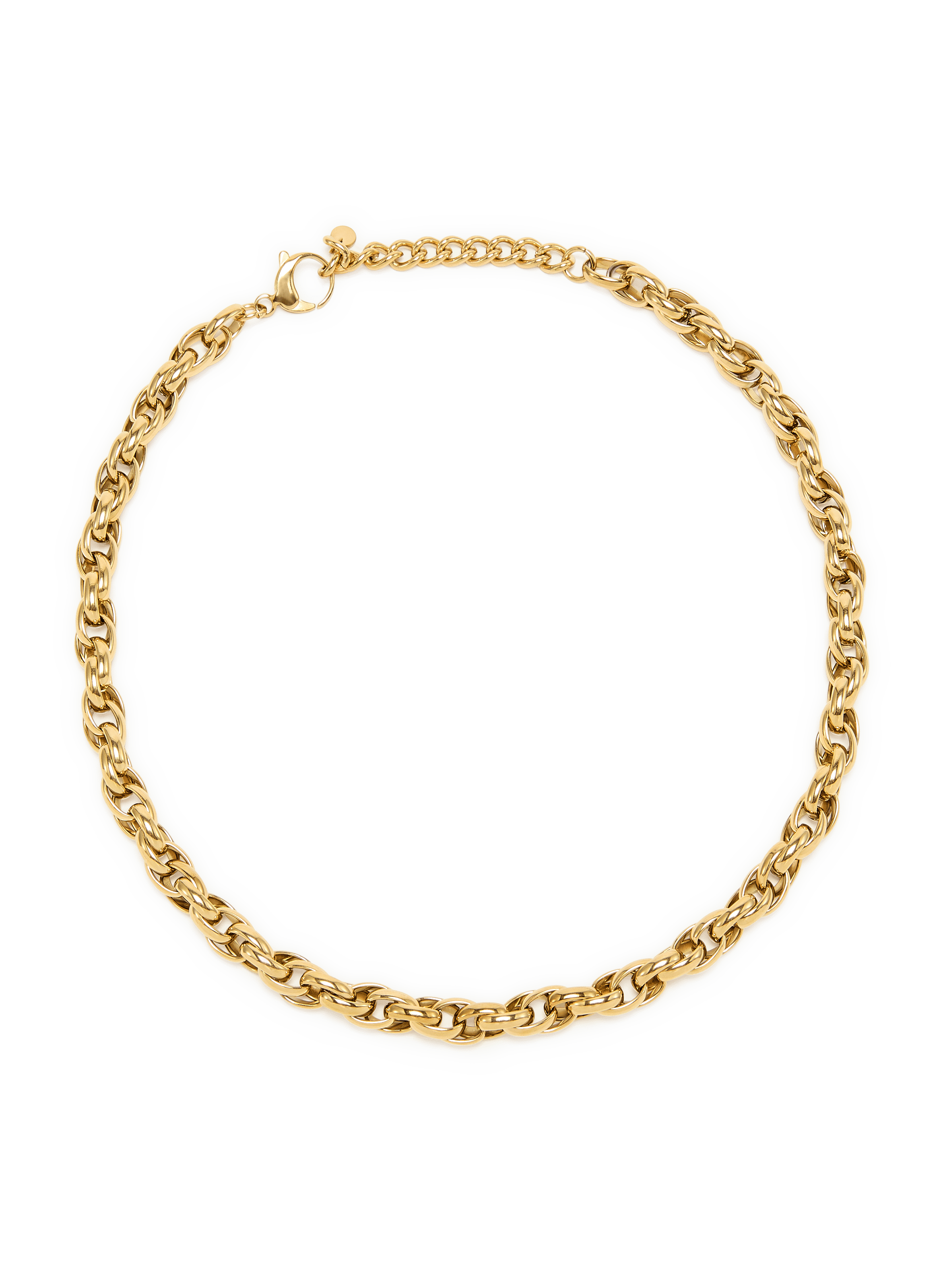 Steel necklace AU PRINTEMPS PARIS Golden