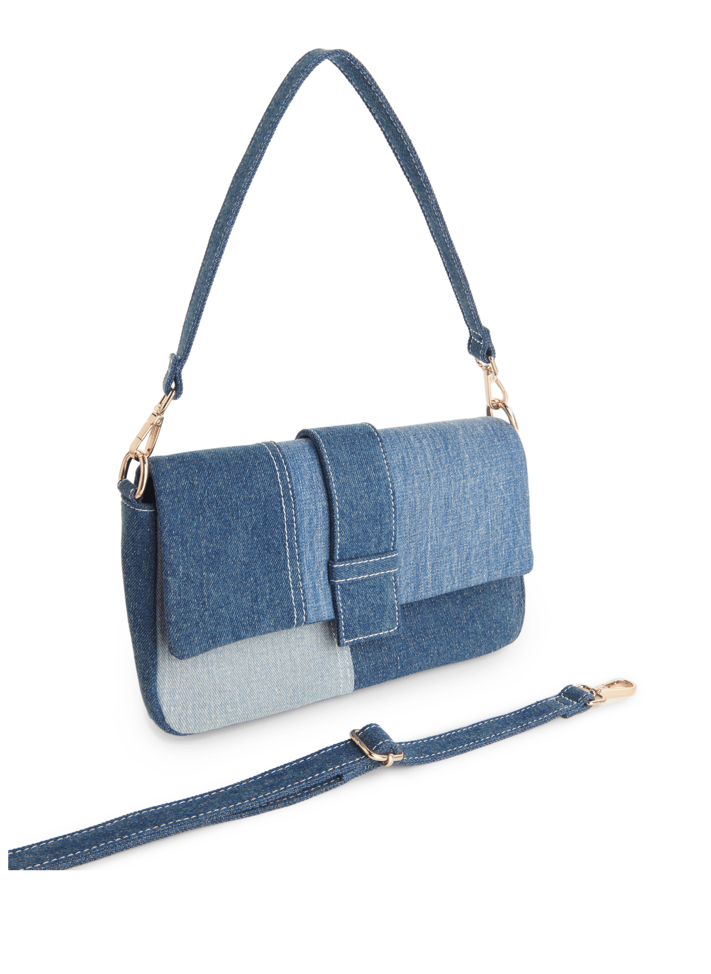 Cotton handbag AU PRINTEMPS PARIS Blue