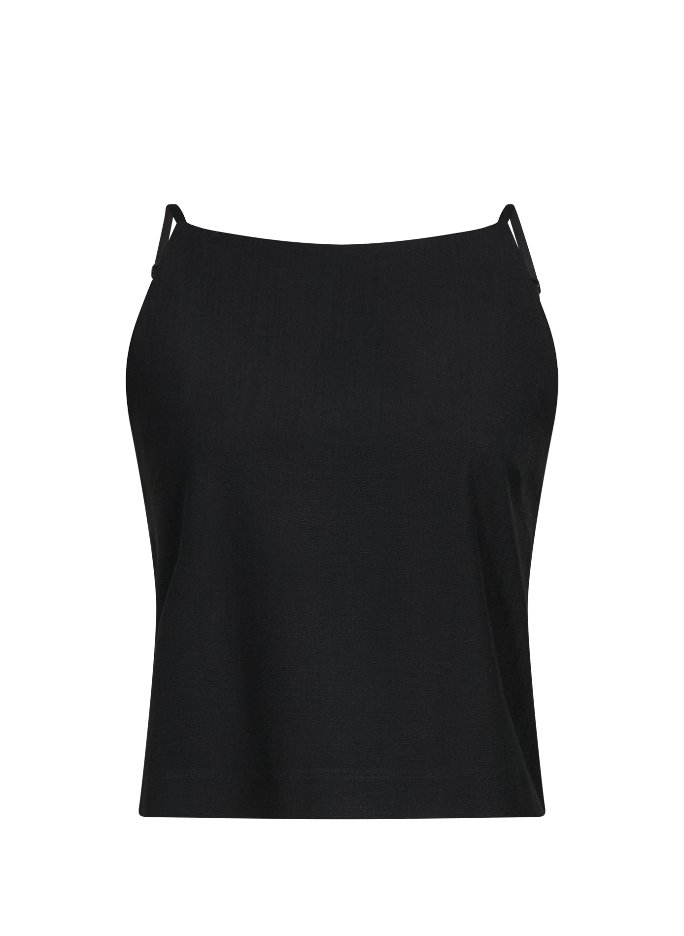 Sleeveless wool blend top SAISON 1865 Black