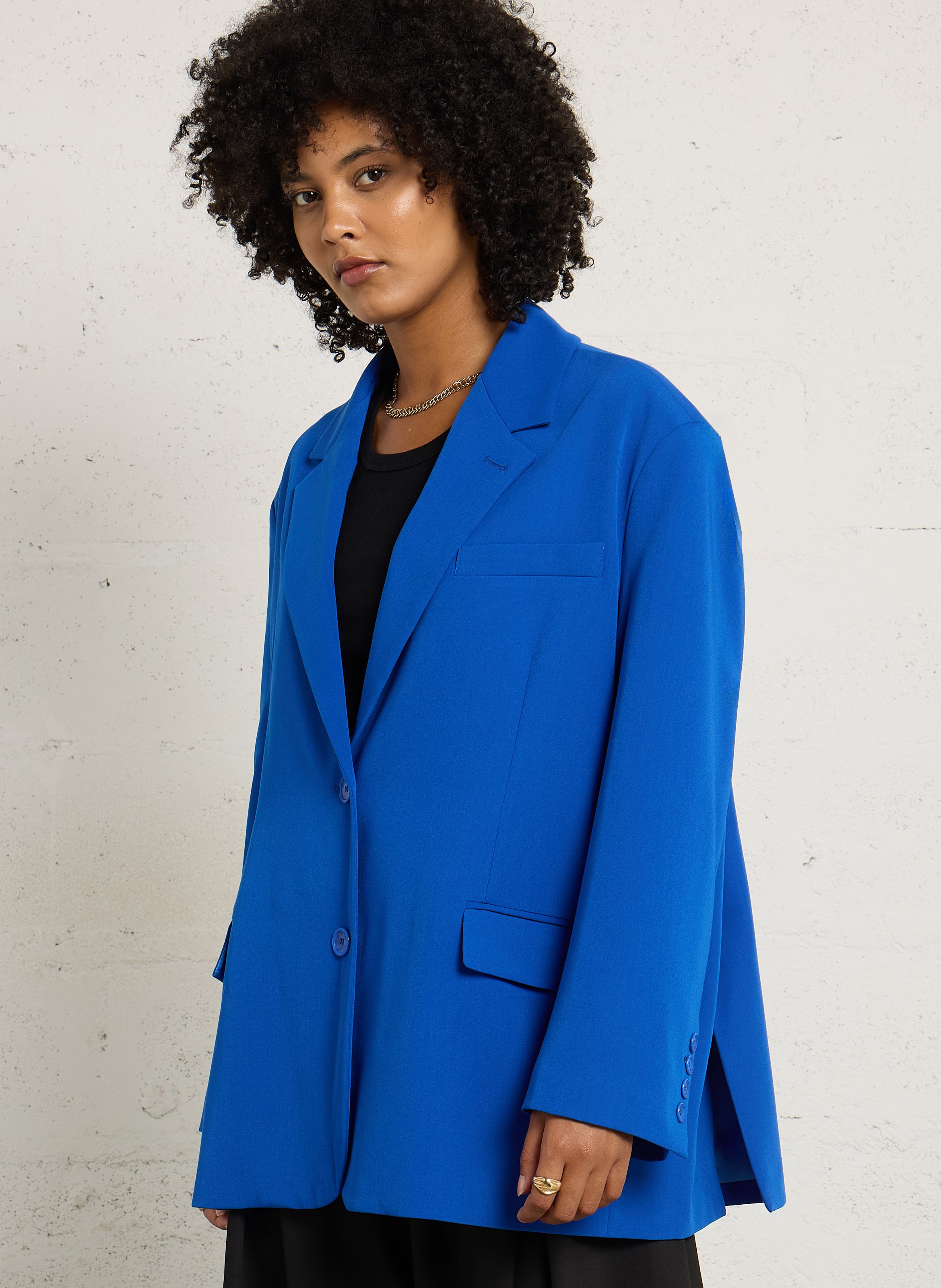 Oversize Blazer in Uni-Farbe IMPERIAL