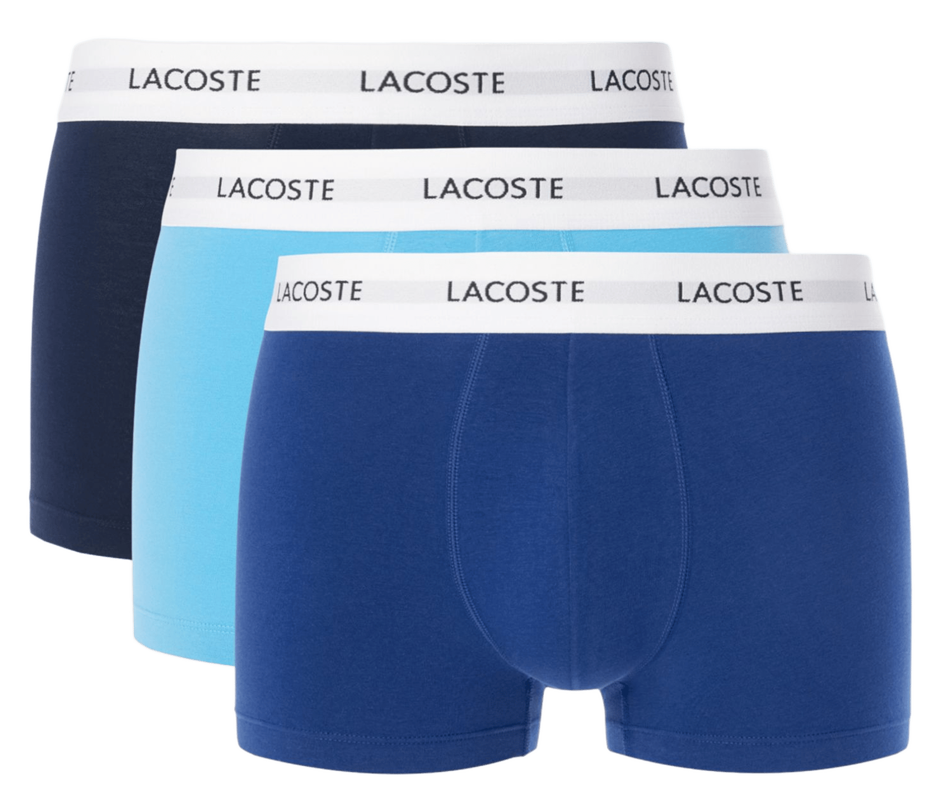 Set aus 3 kurzen Boxershorts aus gemischter Baumwolle LACOSTE Mehrfarbig