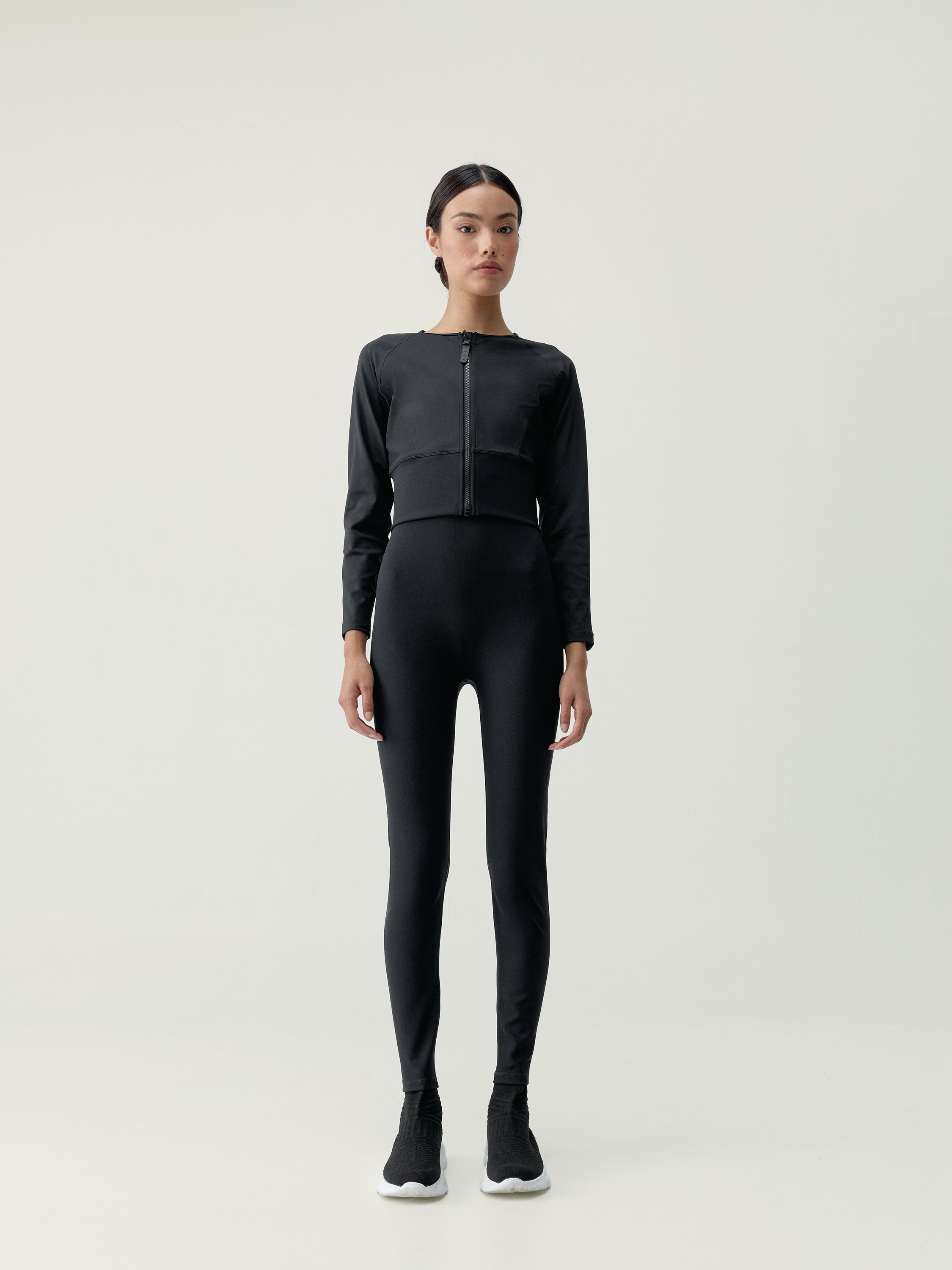 Women's sport jacket Zoe with slimming effect and quick-drying BORN Black