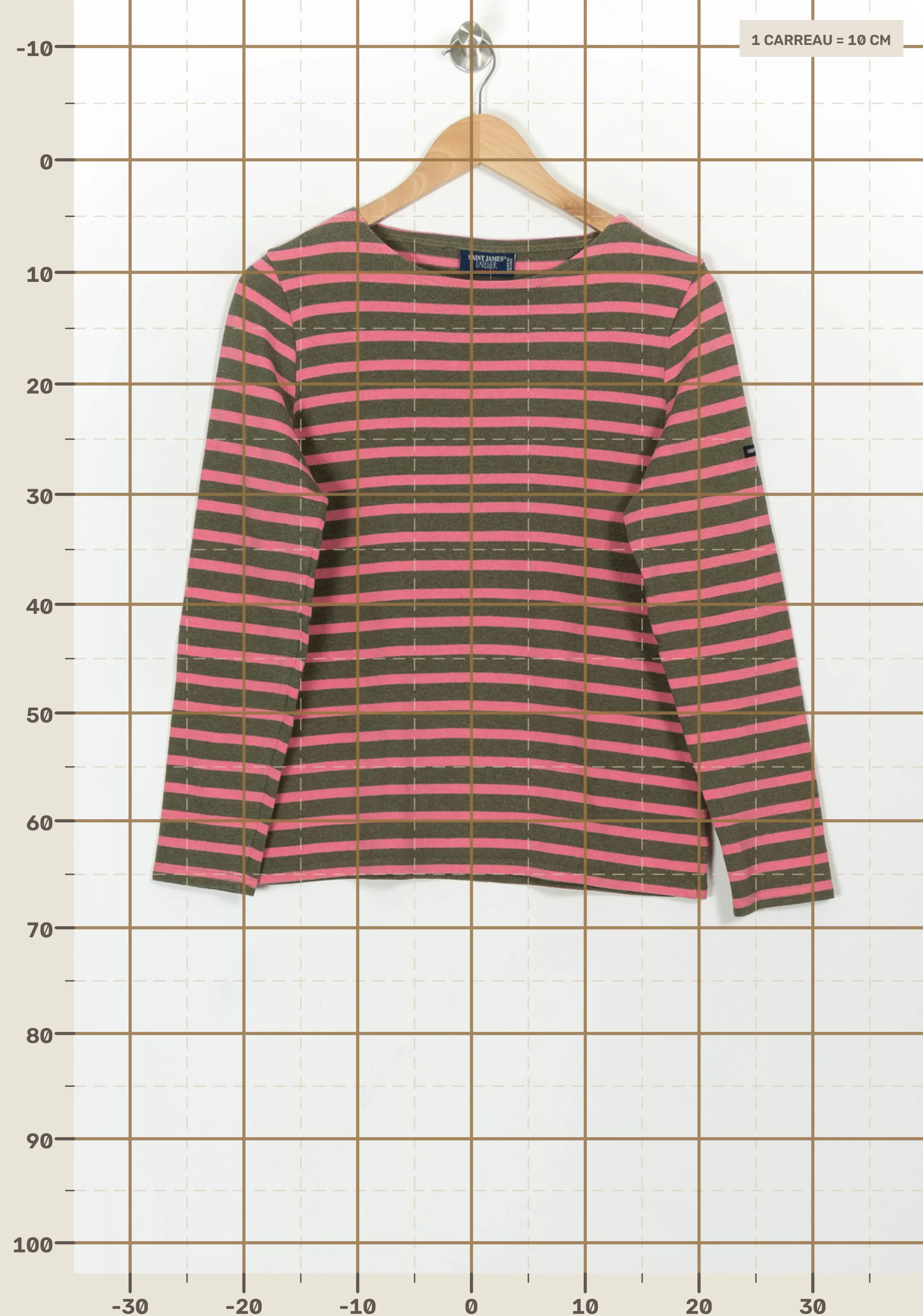 T-shirt SAINT JAMES - Seconde Main Pink