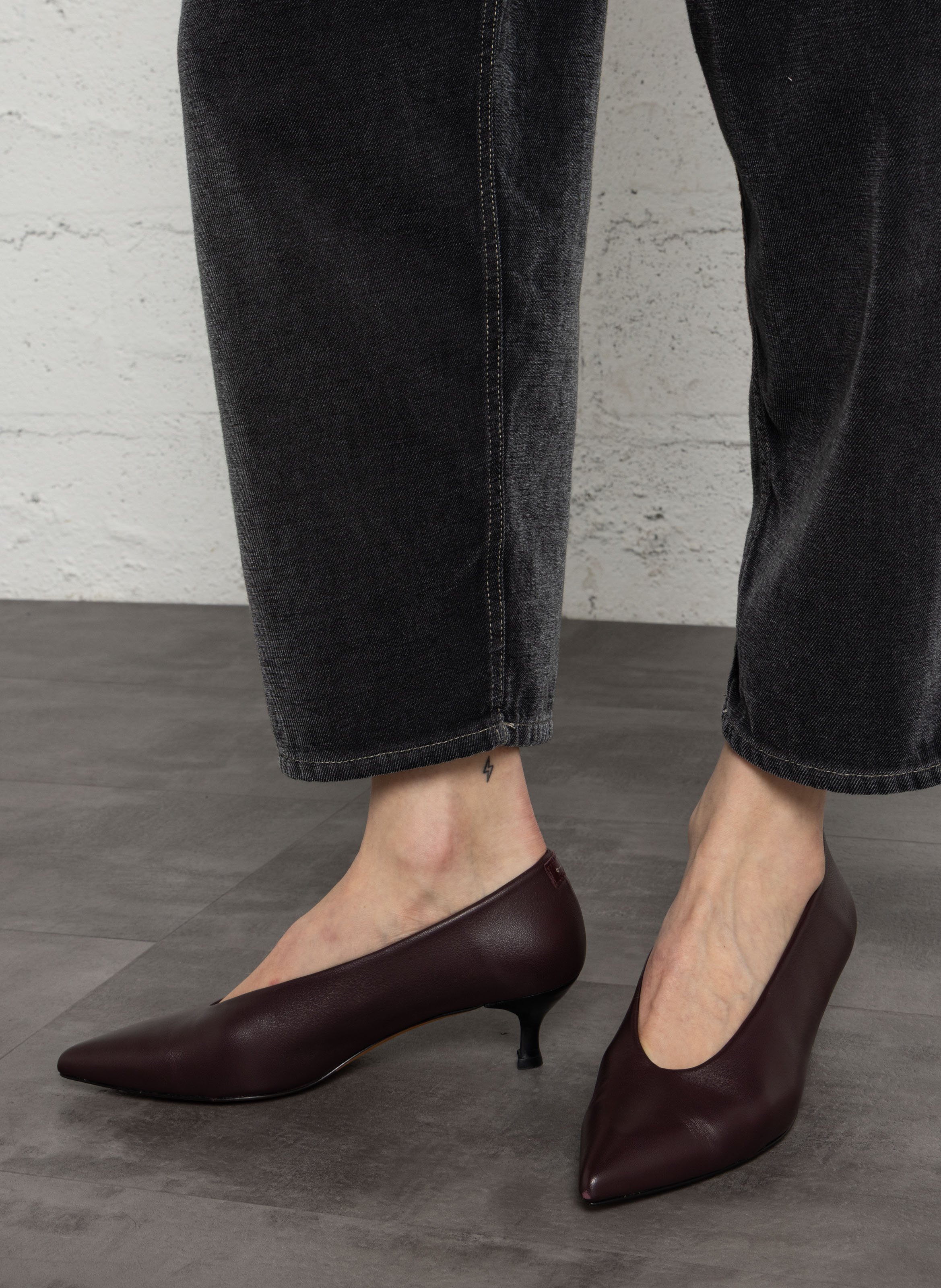 Hohe Ledersandalen ANTHOLOGY PARIS Rot