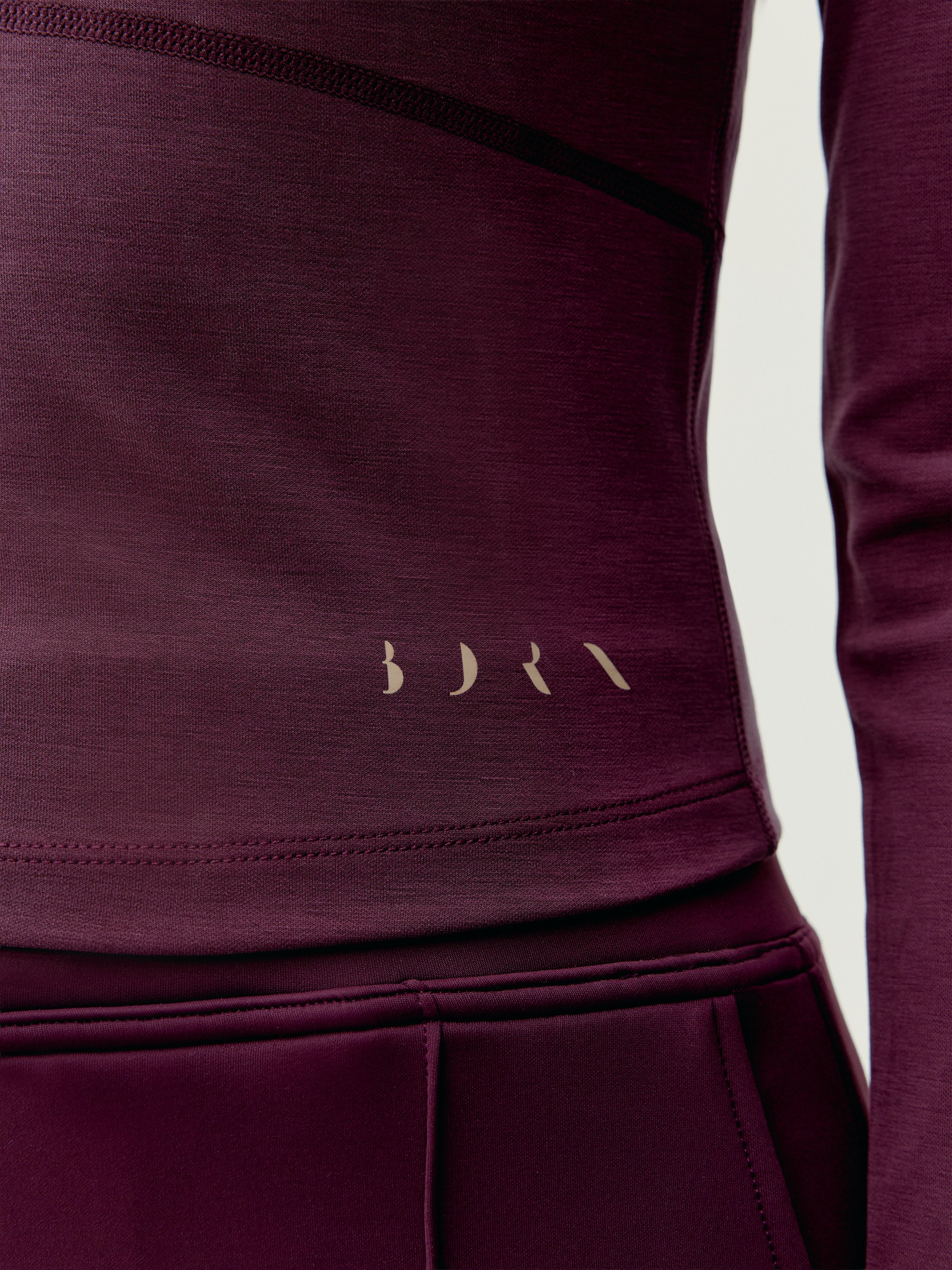 Women's AMANI long-sleeved sports T-shirt BORN Red