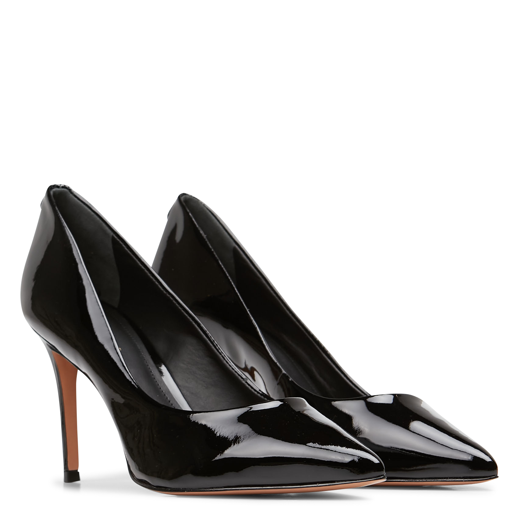 Patent leather pumps with pointed toe COSMOPARIS Black
