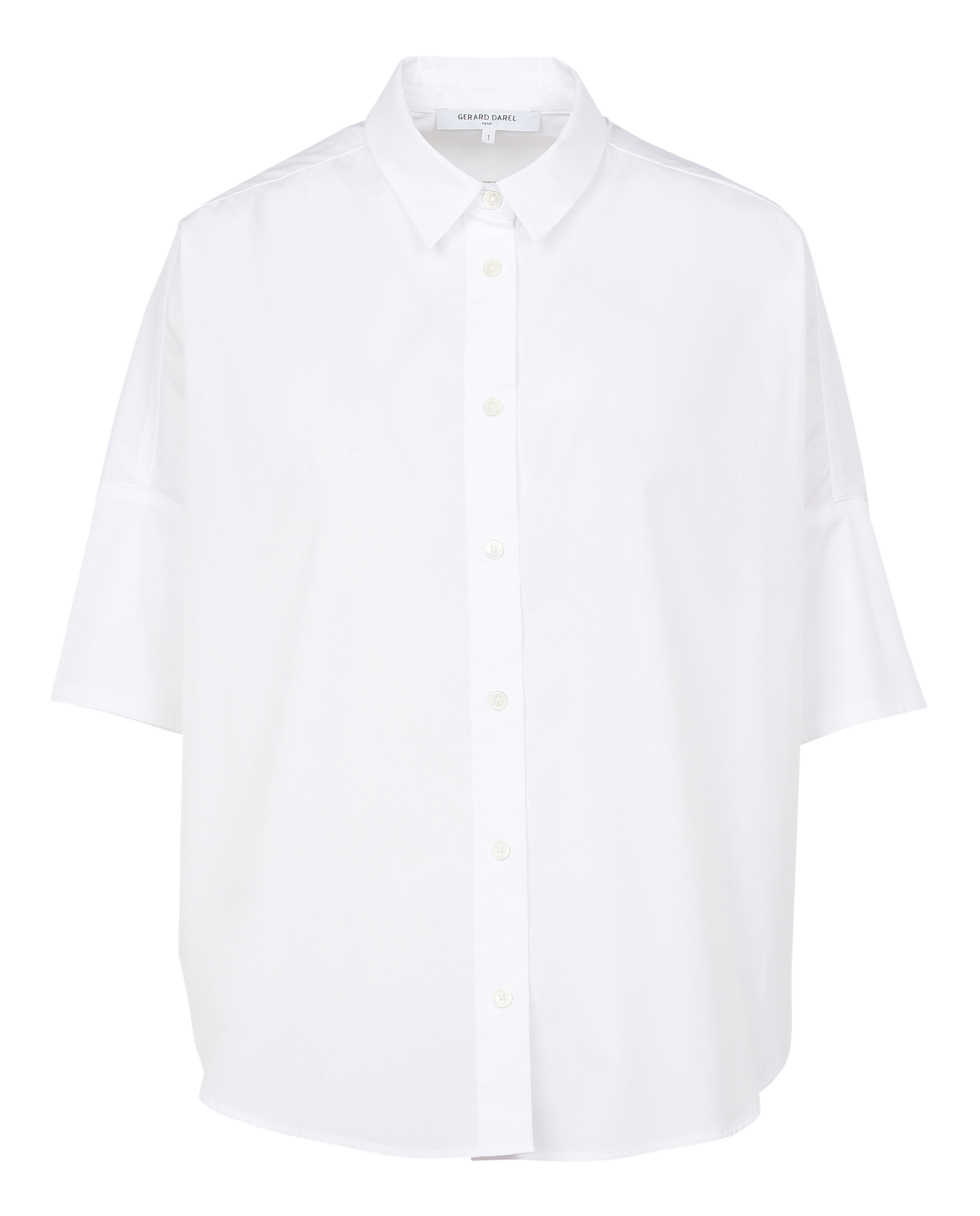 Chemise oversize col classique en coton GERARD DAREL Blanc