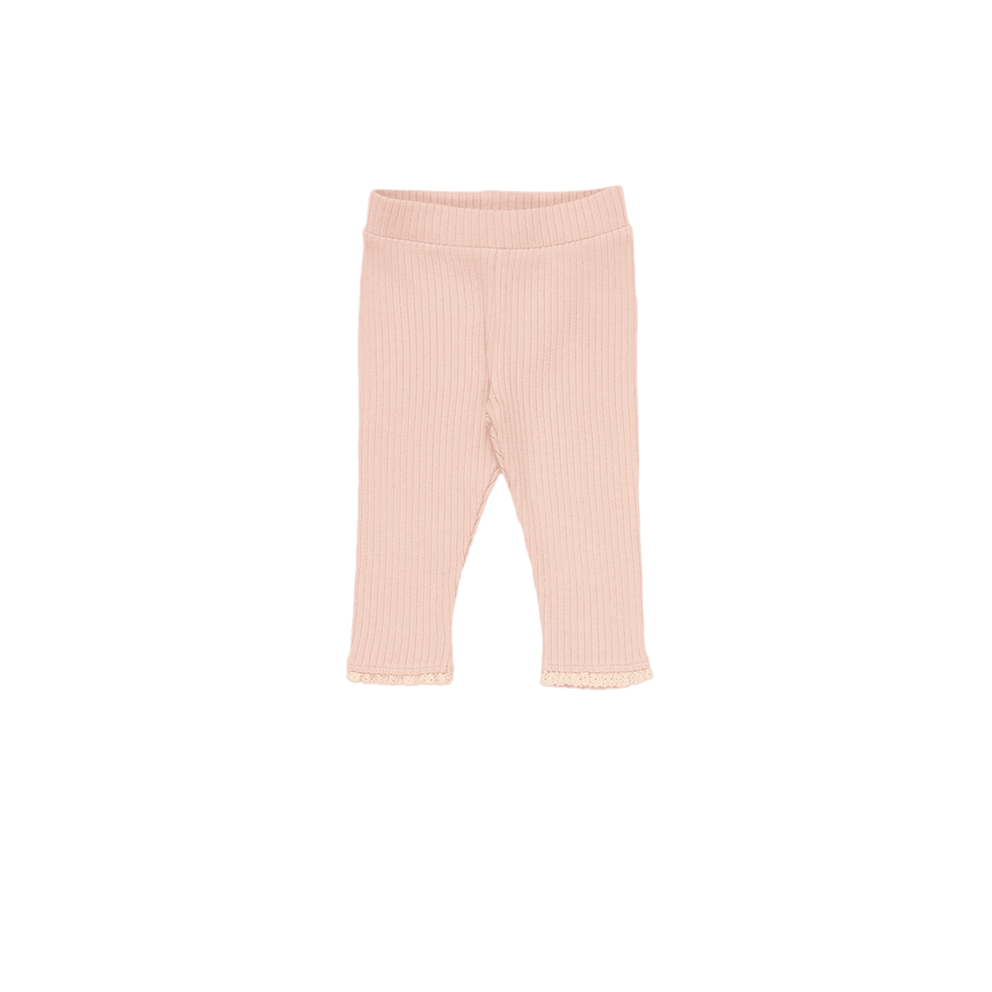 Legging côtelé en coton mélangé THE NEW SOCIETY Rose