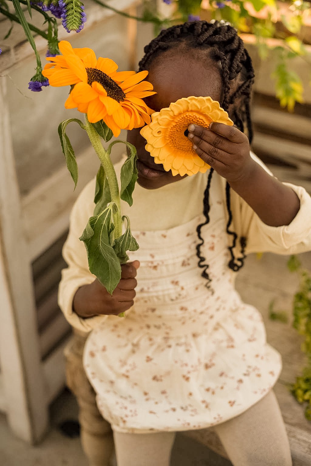 Anneau De Dentition Sun Le Tournesol Jaune Oli carol Enfant