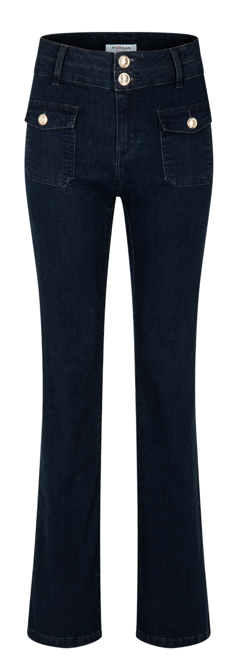 Jean bootcut en coton mélangé MORGAN Bleu