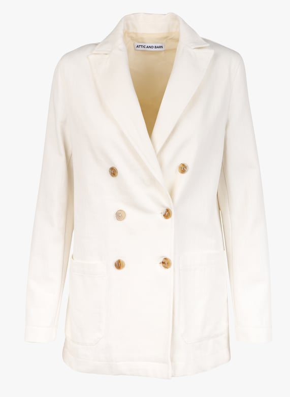 Denim-Effect jacket with tailored collar Panna Attic and barn