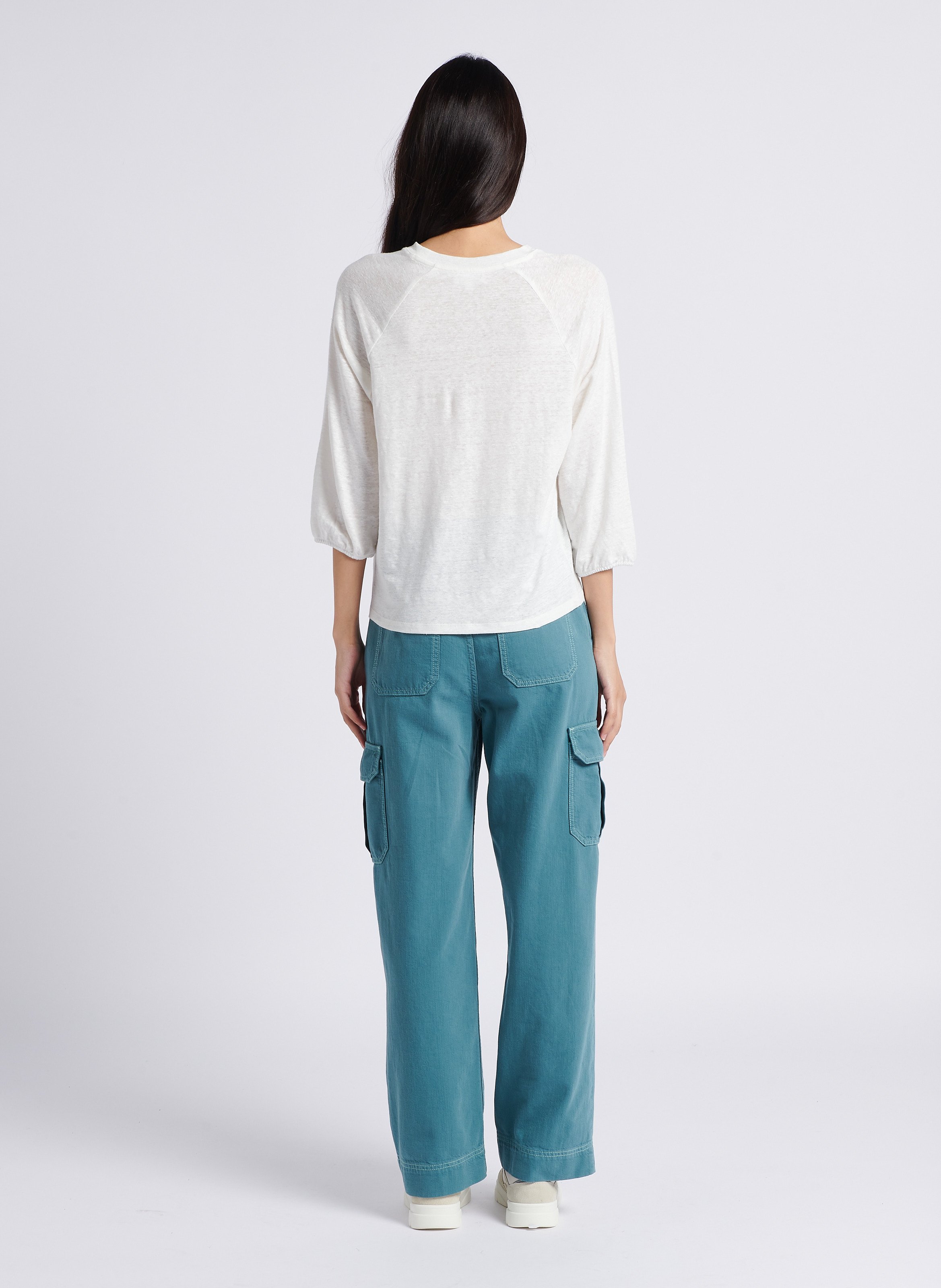 Baskets basses en cuir RIVECOUR Blanc