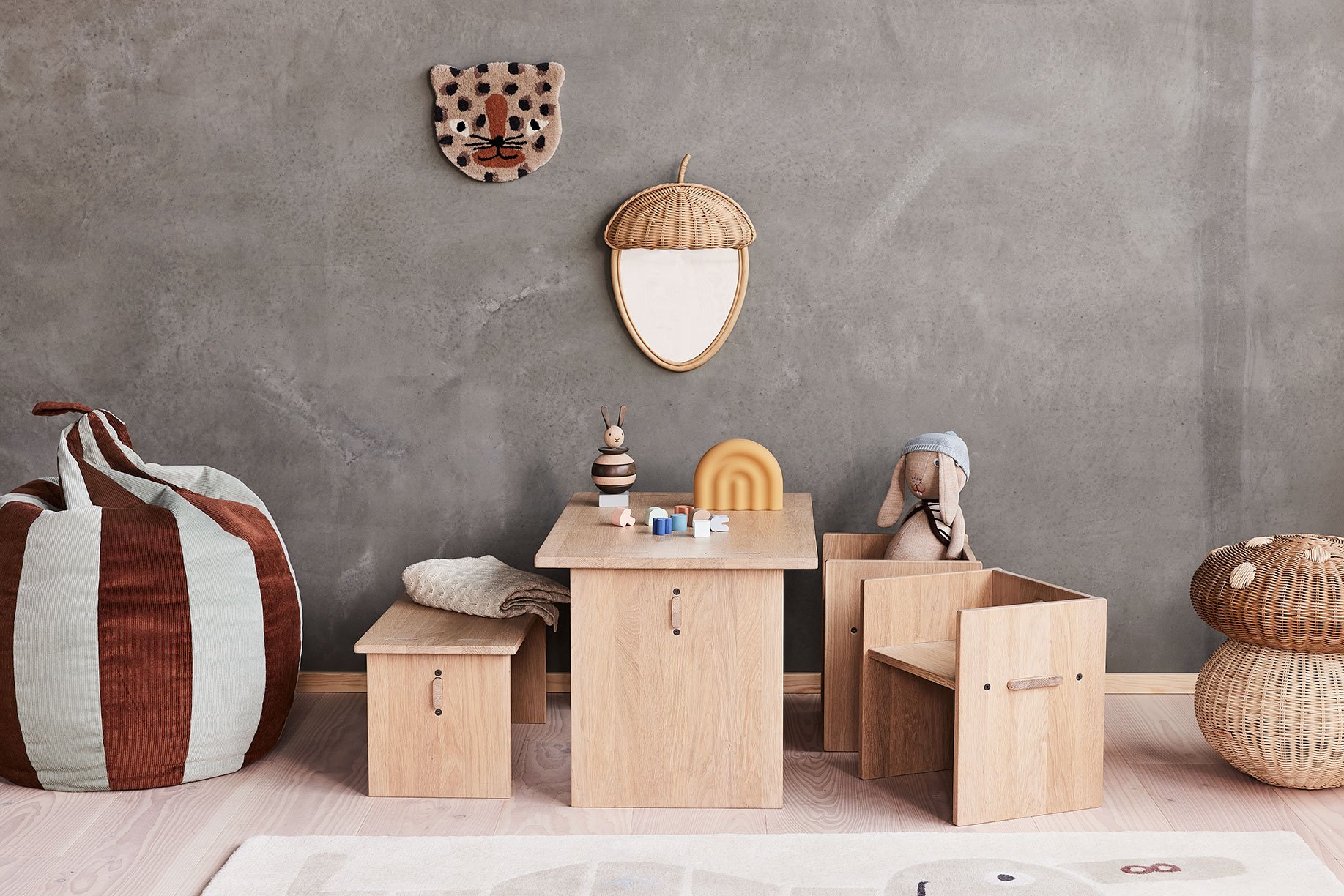 Silicone night light OYOY LIVING DESIGN Brown