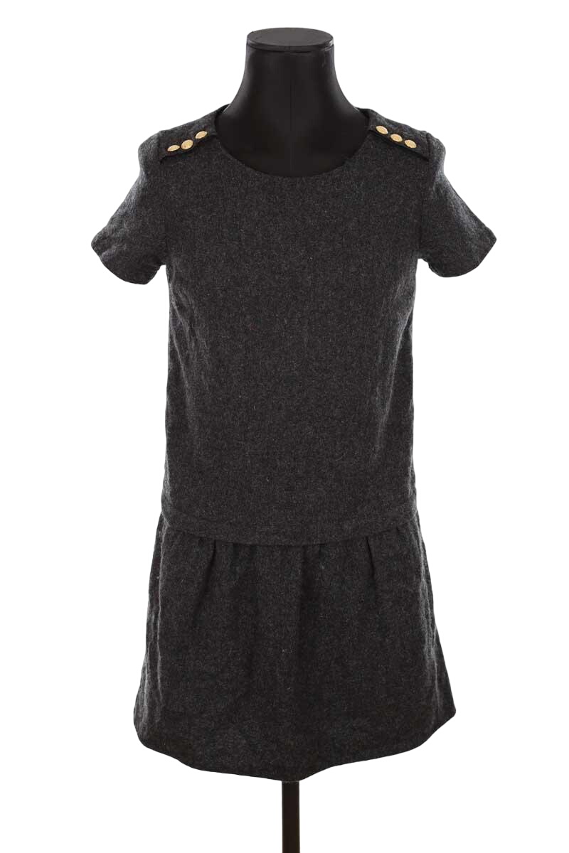 V-neck dress SEZANE - Seconde main Grey