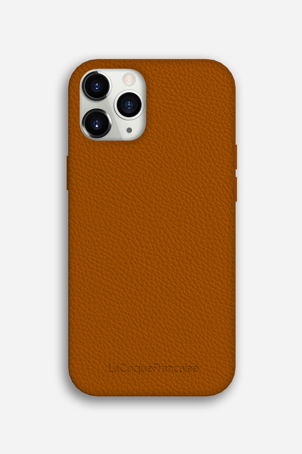 Leather phone case for iPhone 11 Pro Max LA COQUE FRANCAISE Orange