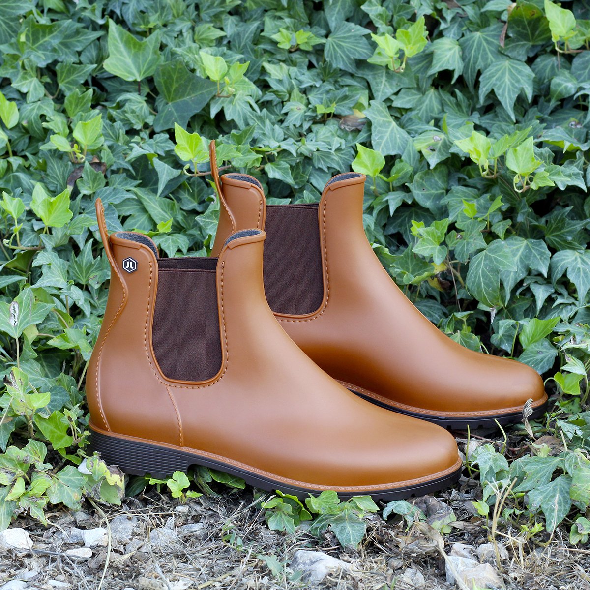 PVC rain boots JULES & JENN Brown