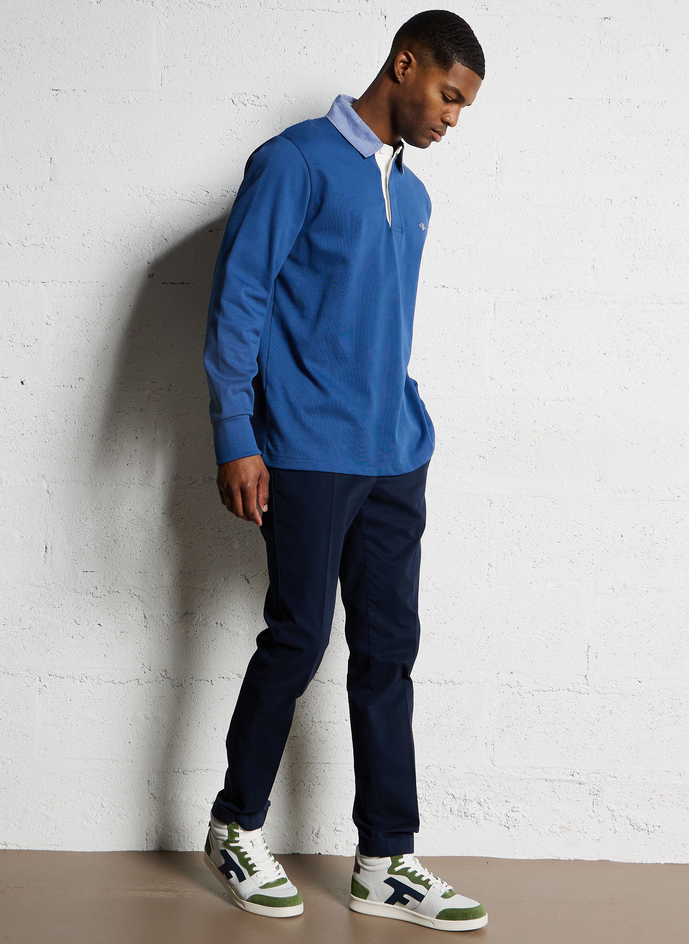 Chinohose aus Baumwoll-Mix HACKETT Blau