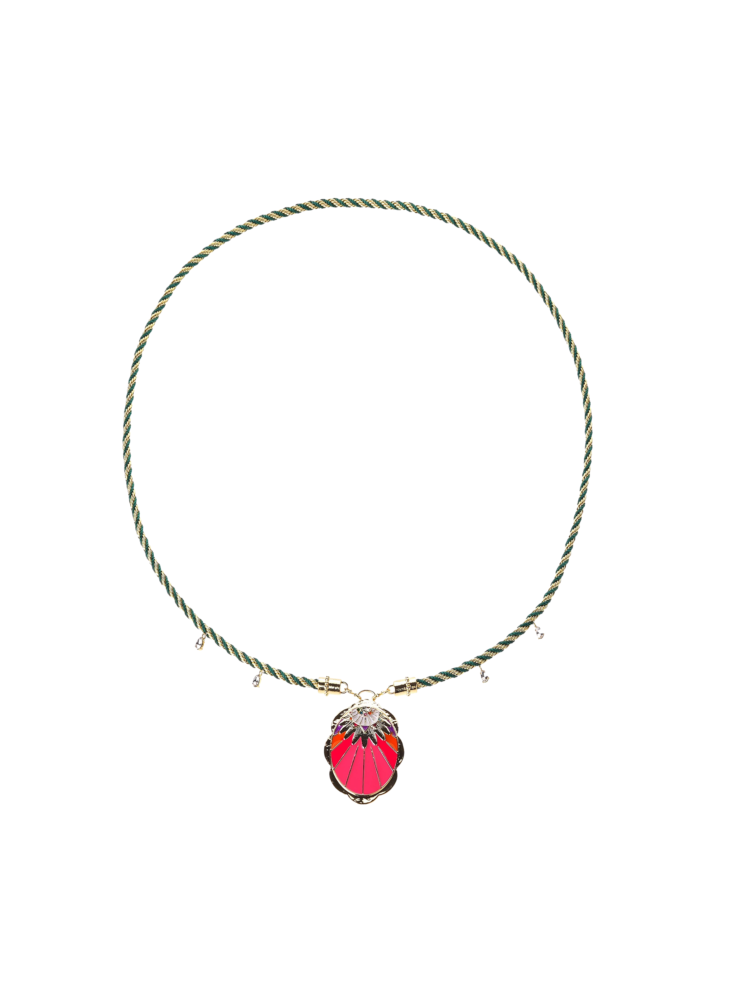 Long cord necklace with central charm HIPANEMA Multicolored