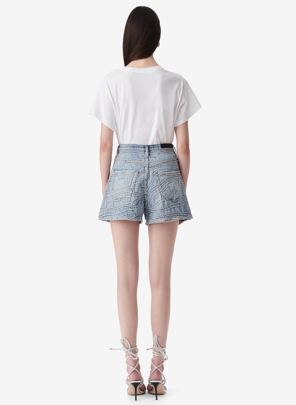 Straight cotton shorts IRO Blue