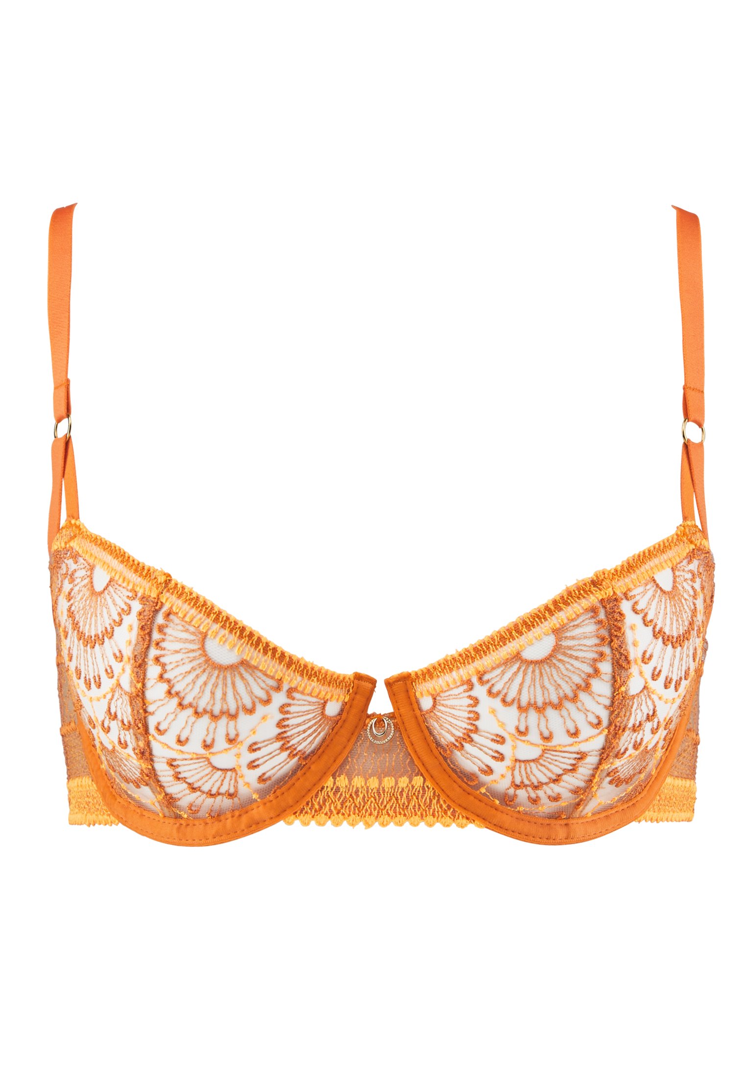 Underwired demi-cup bra AUBADE Orange