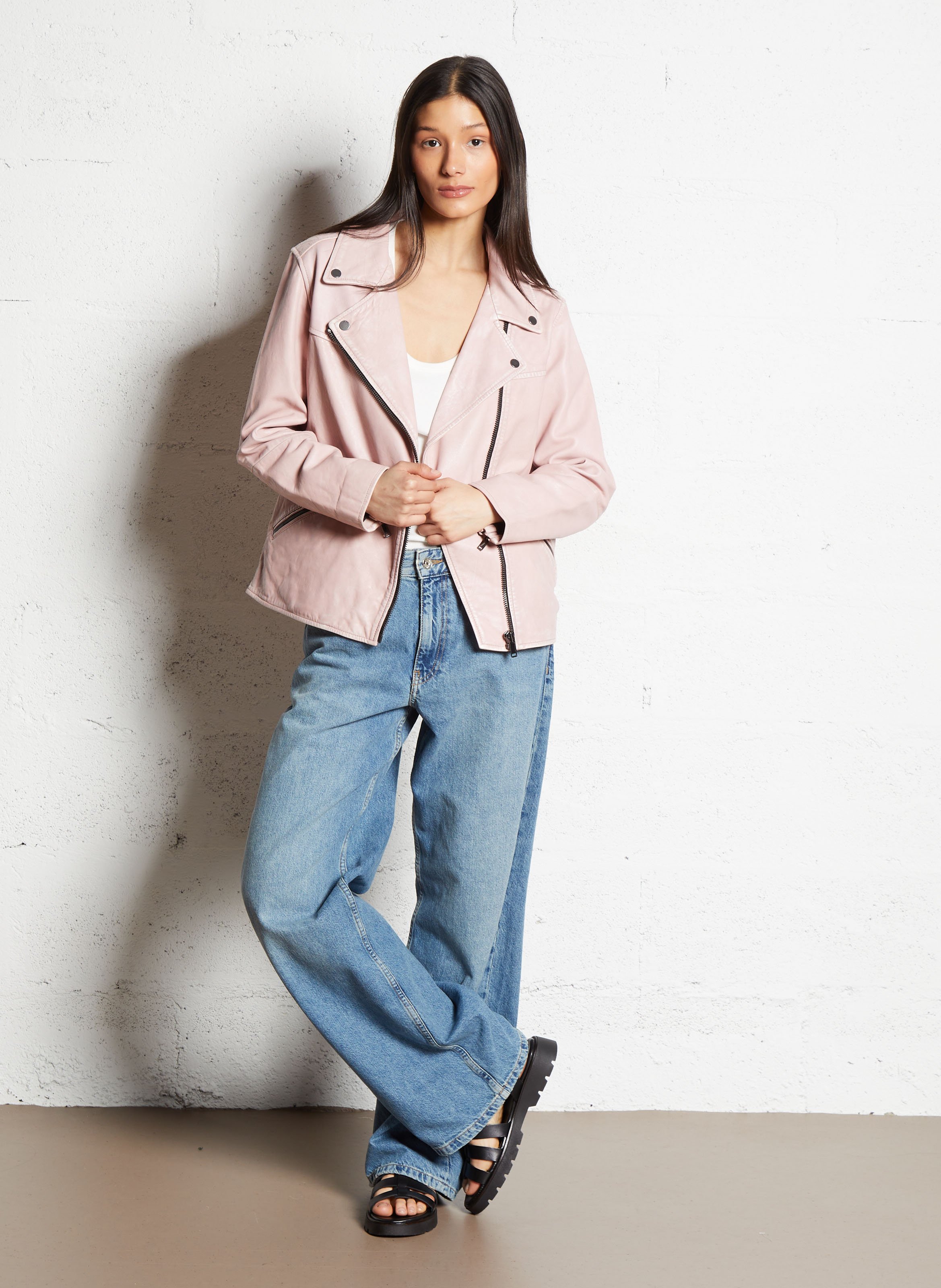 Baumwoll-Tanktop mit Rundhalsausschnitt IKKS Weiss