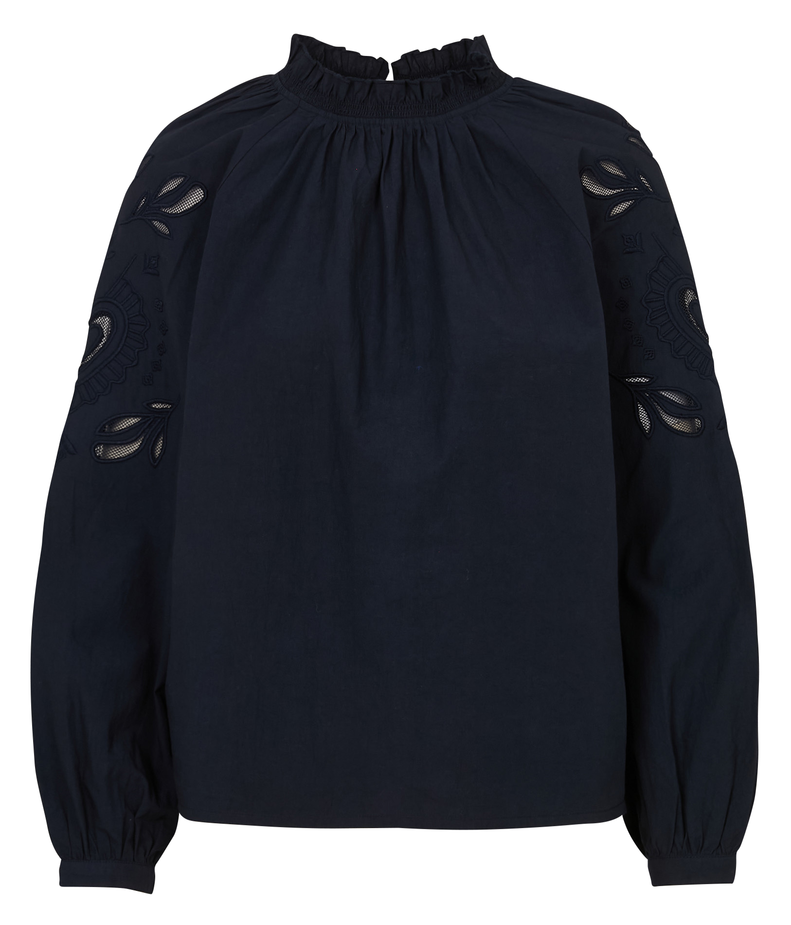 Straight cotton blouse I CODE Blue