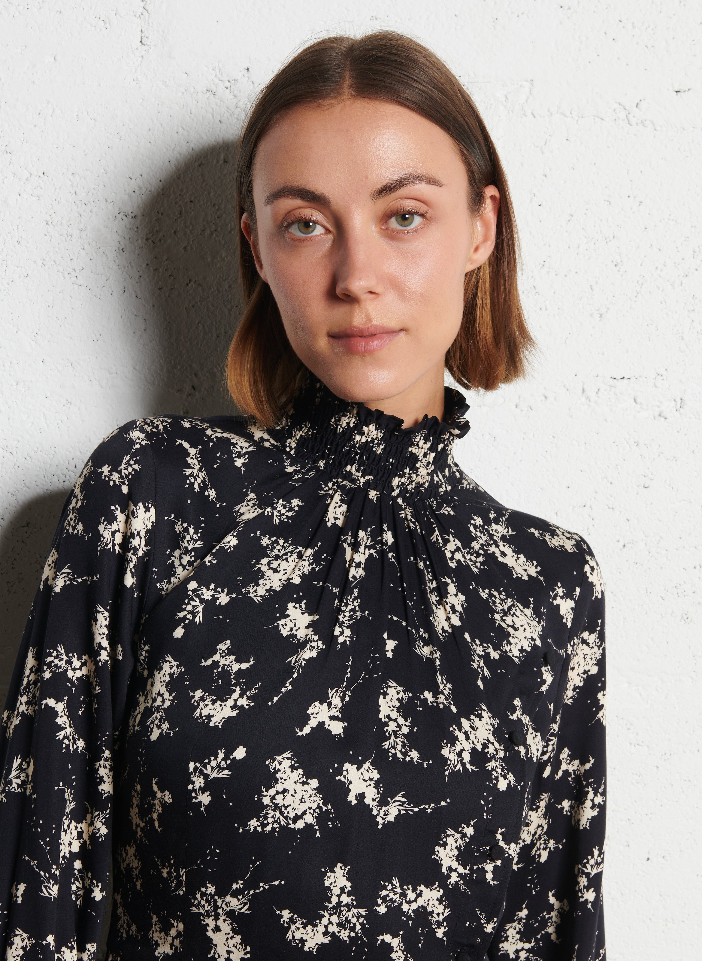 Robe longue imprimée IKKS Noir