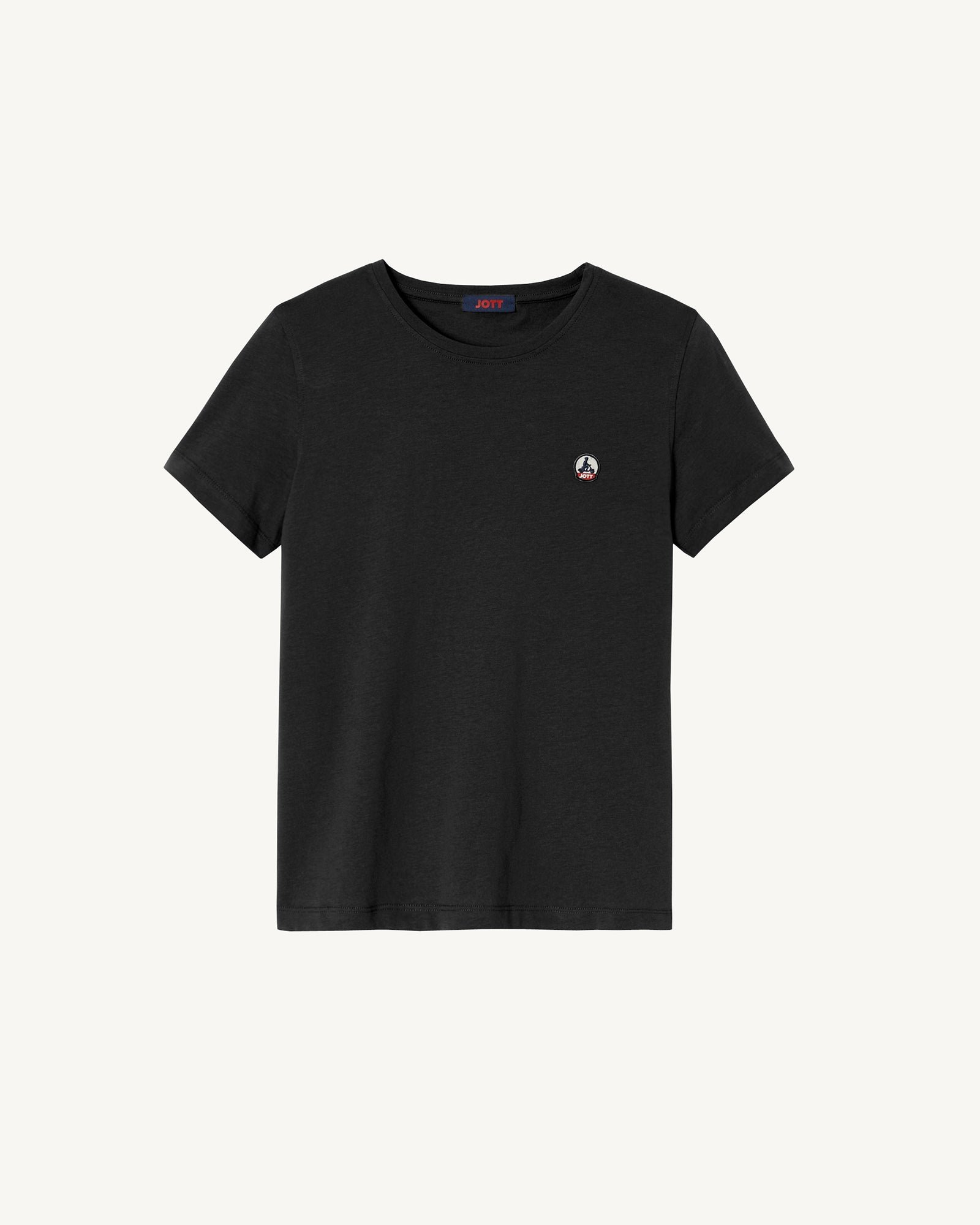 Round neck rosas t-shirt JOTT Black