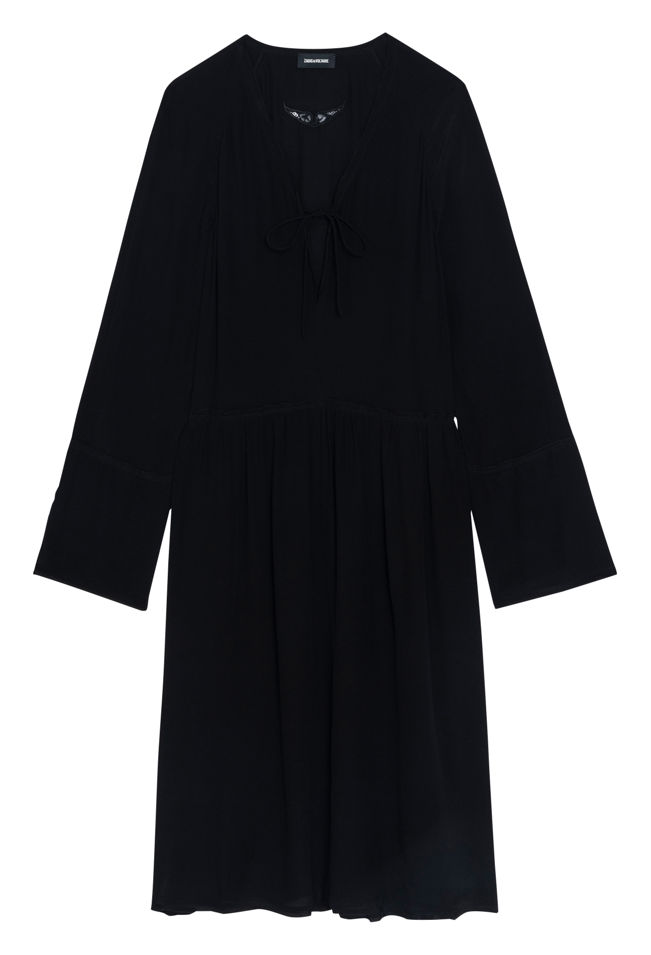 Robe longue col V ZADIG&VOLTAIRE Noir