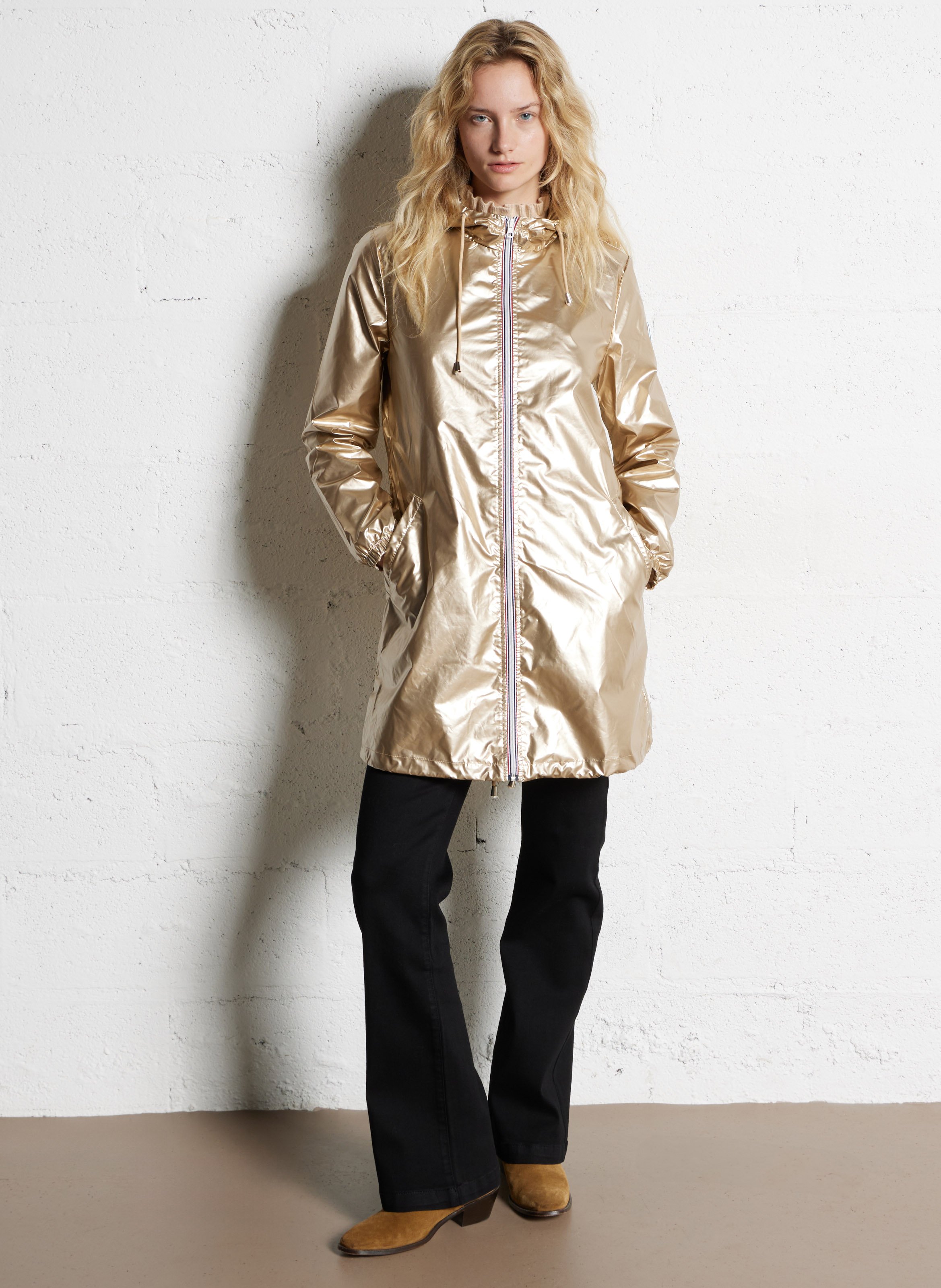 Coupe-vent col montant métallisé LA PETITE ETOILE Doré