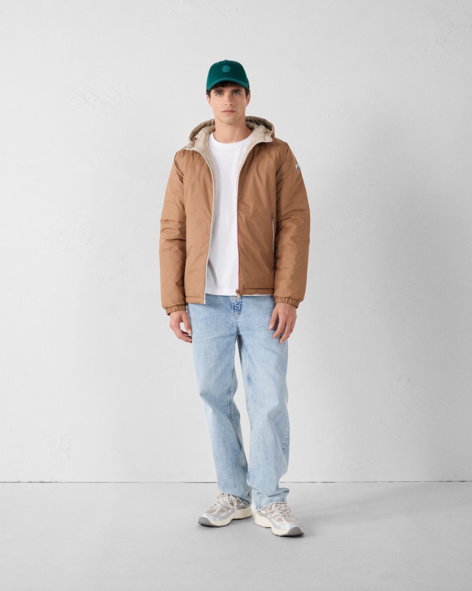 Reversible jacket in brown sugar/beige brummen JOTT Brown