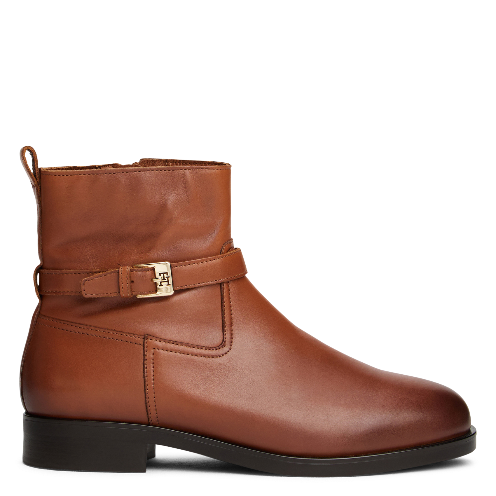 Bianca leather ankle boots TOMMY HILFIGER Brown