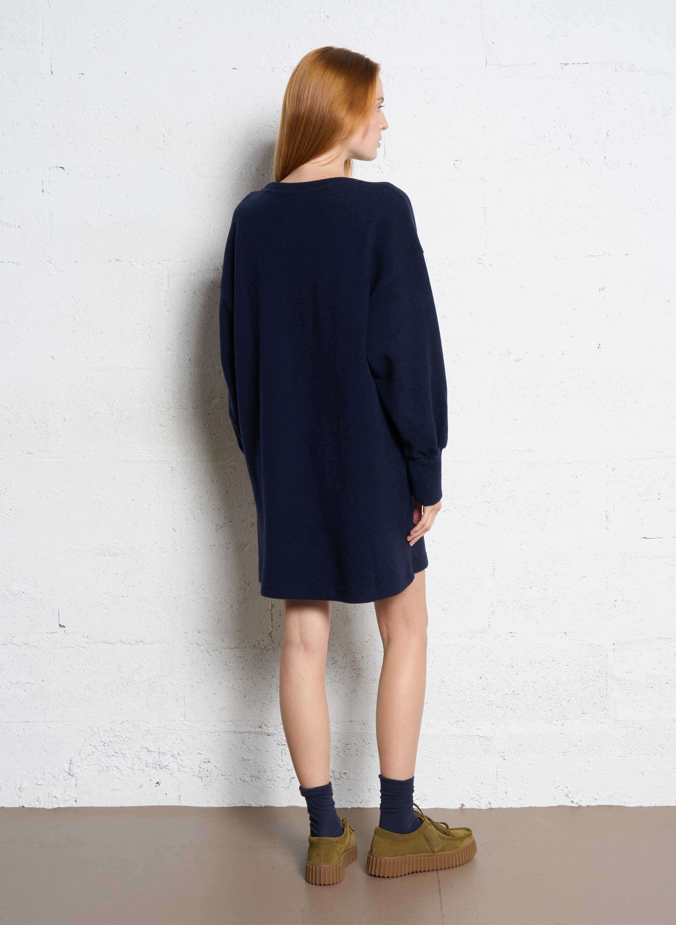 Robe courte ample unie BENSIMON Bleu