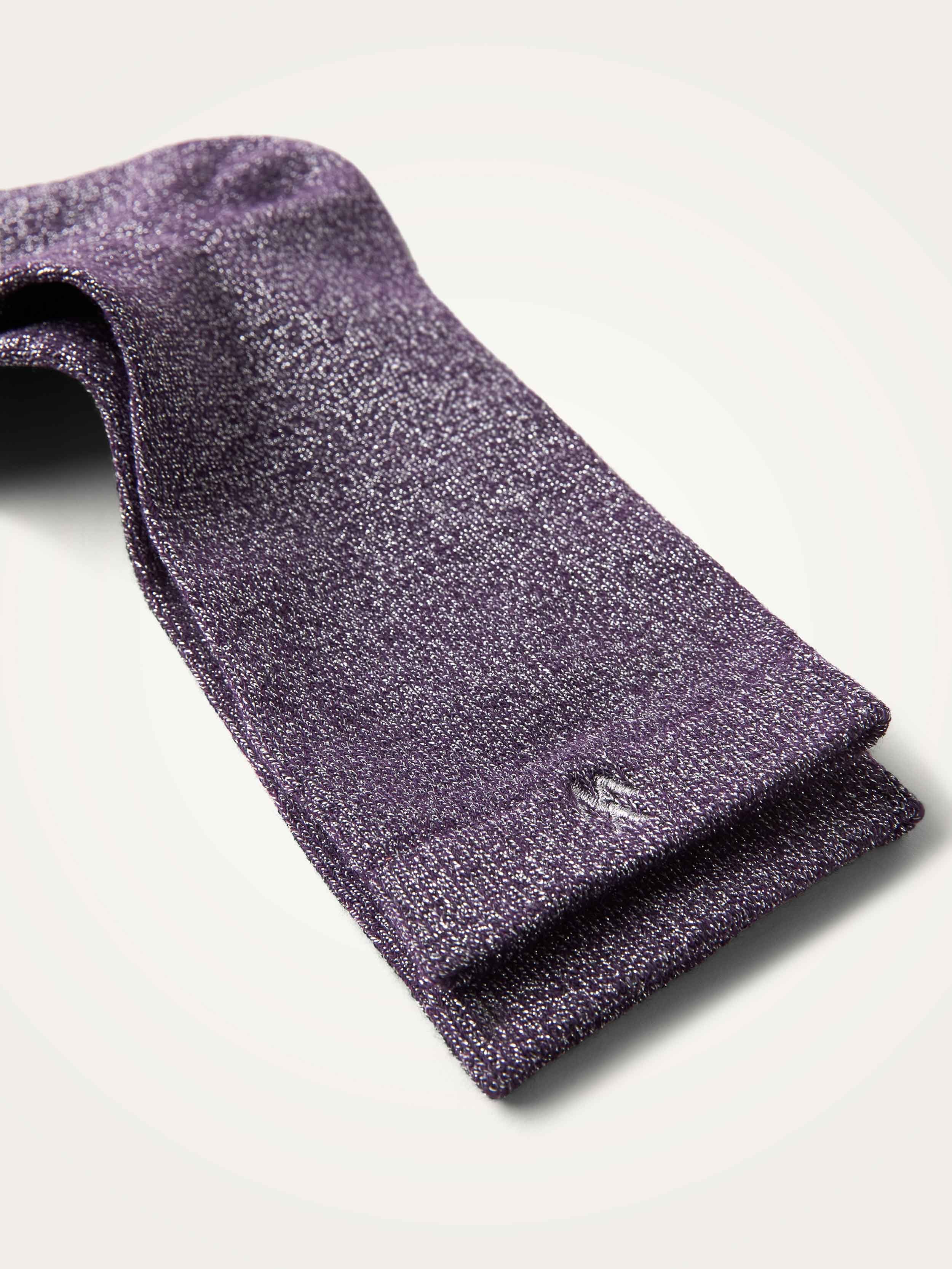 Sequined high socks in a cotton blend VANESSA WU Purple