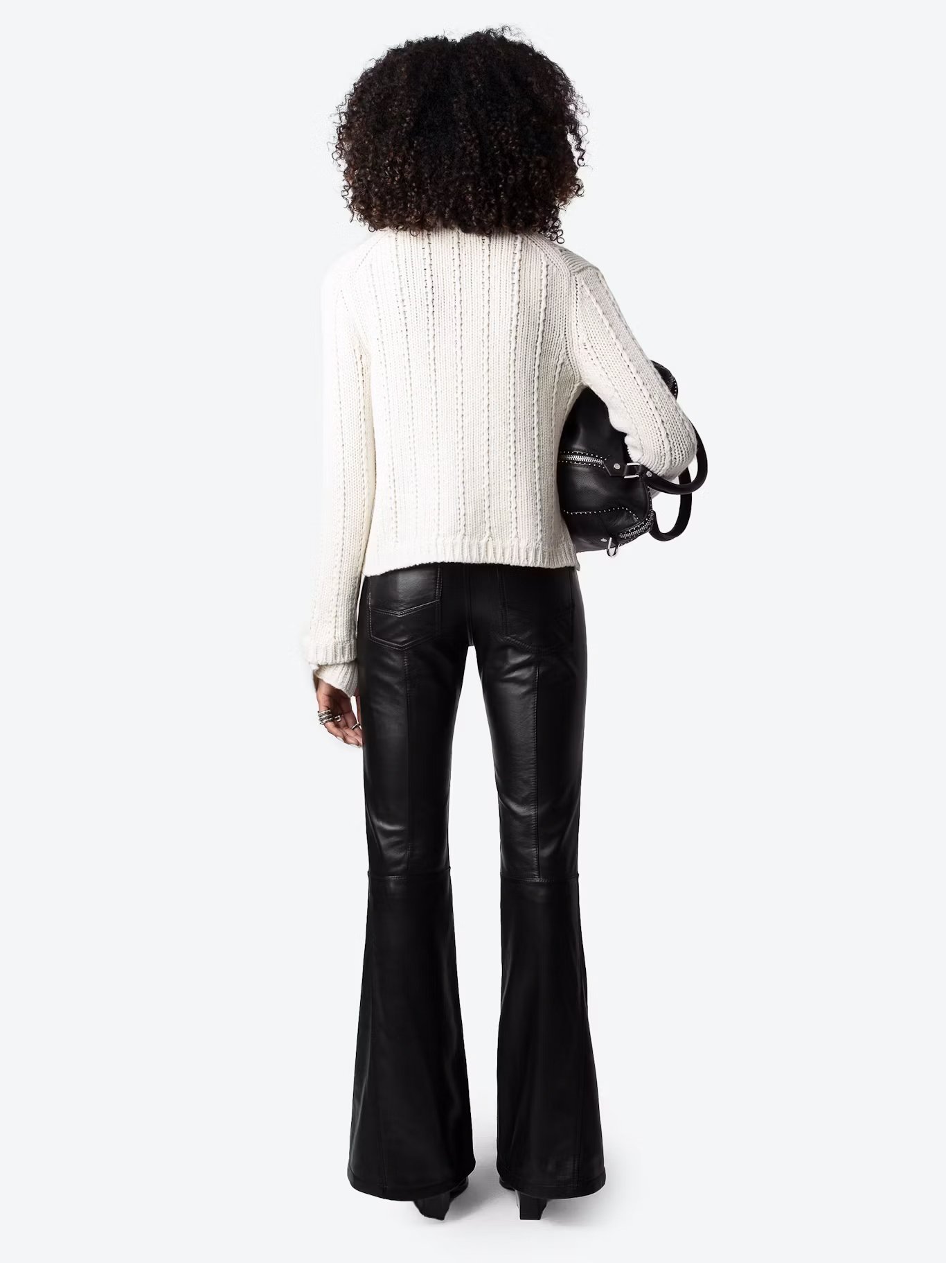 Kurzer Merinowoll-Cardigan ZADIG&VOLTAIRE Weiss