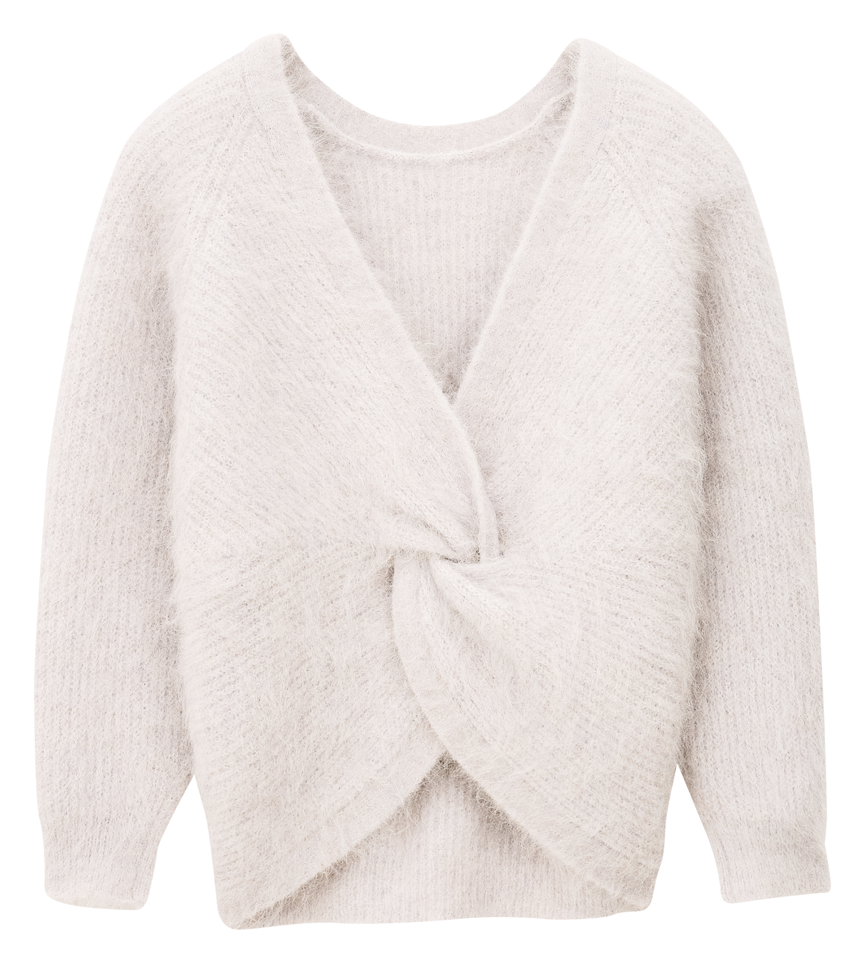 Pull oversize col rond en laine mélangée BA&SH Gris