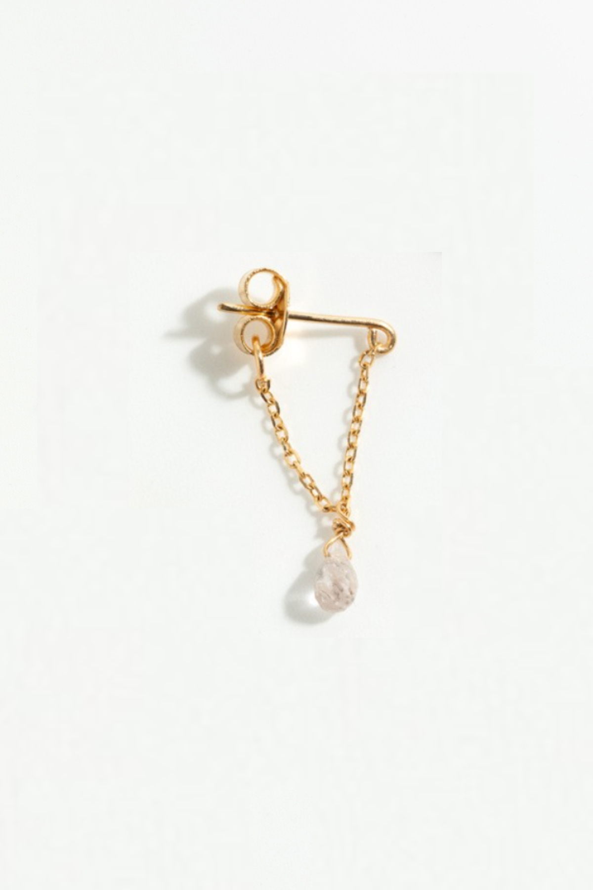 Mia 750 gold earring - light pink sapphire YAY Pink