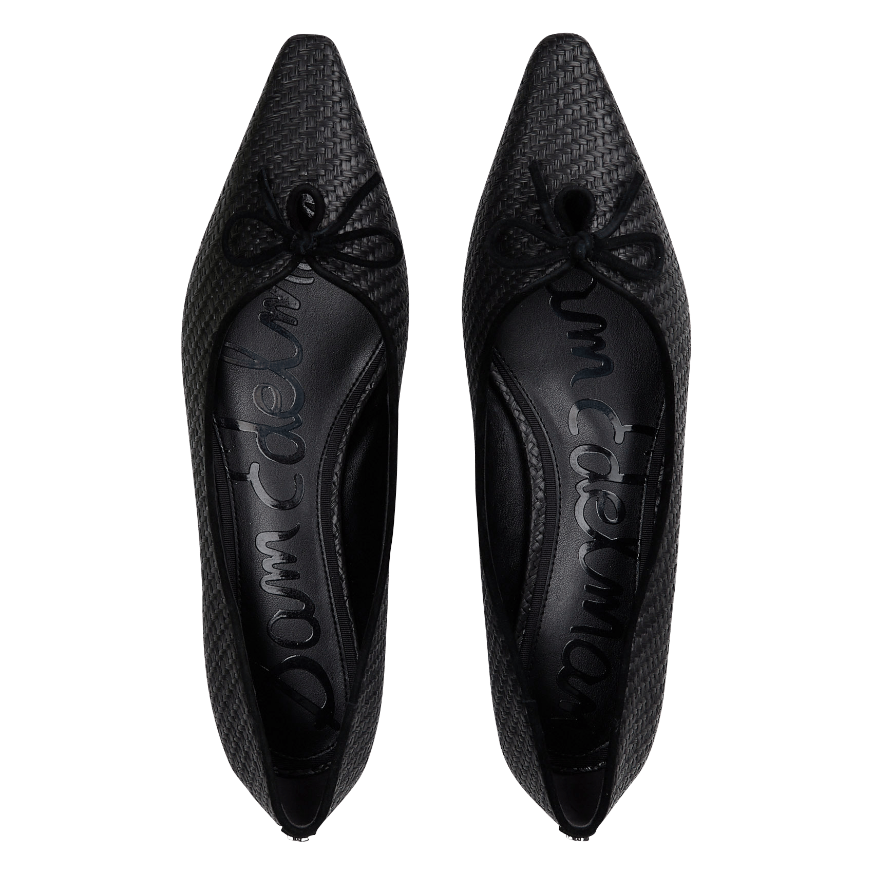Raffia ballet flats SAM EDELMAN Black