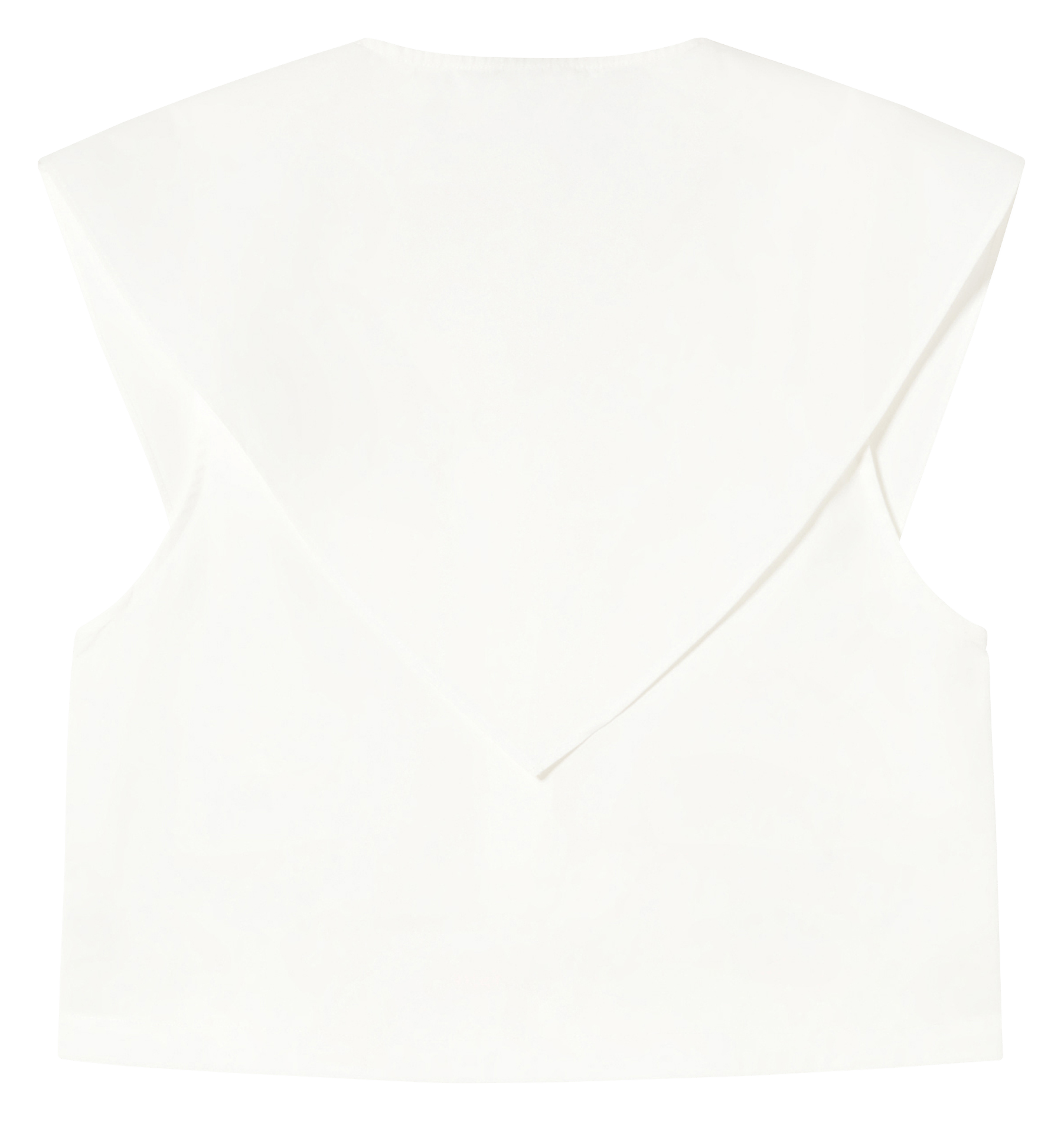 Top ample col rond en coton THE TINY BIG SISTER Blanc