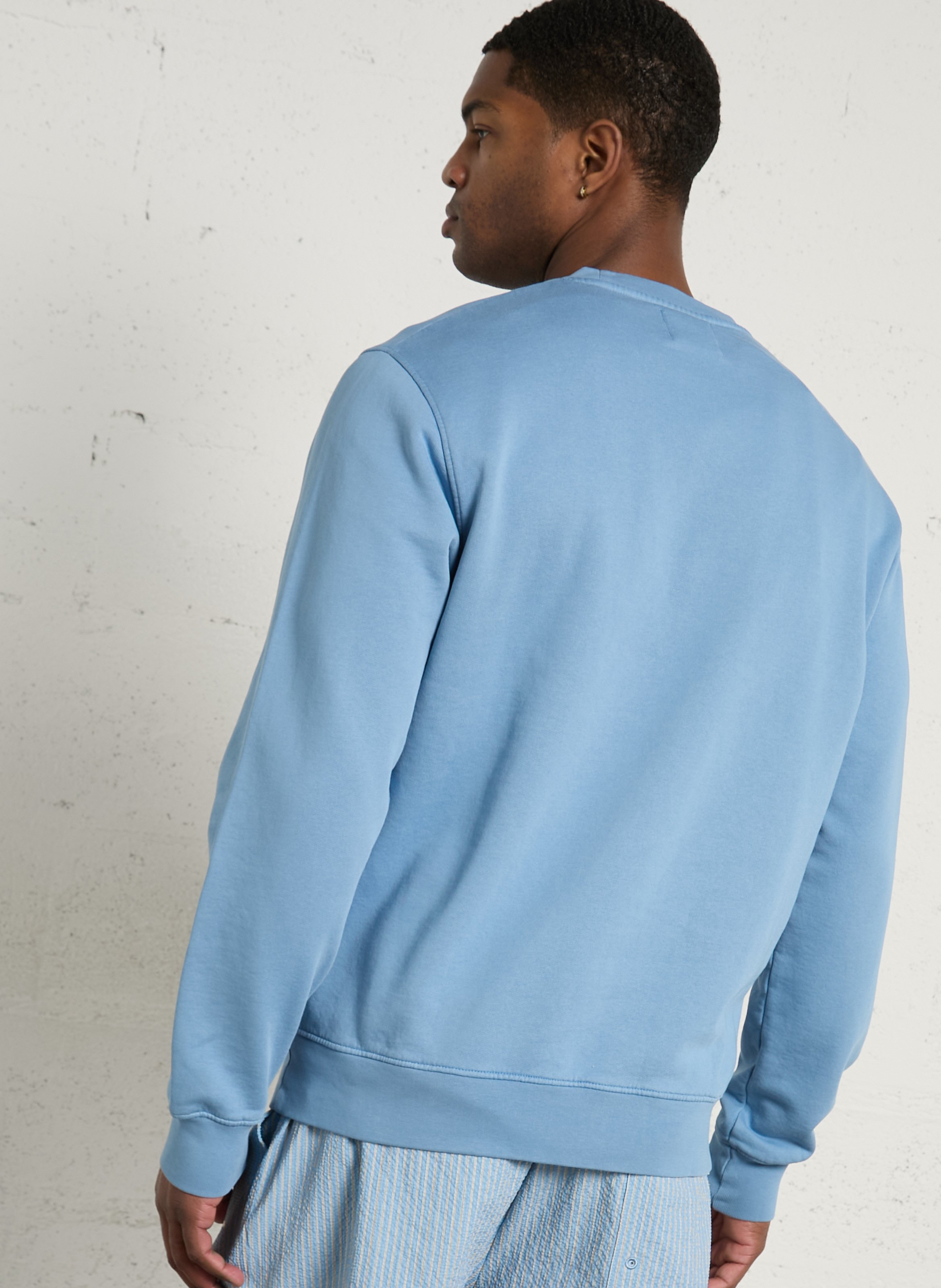Rundhals-Sweatshirt aus Bio-Baumwolle, Regular Fit COLORFUL STANDARD Blau