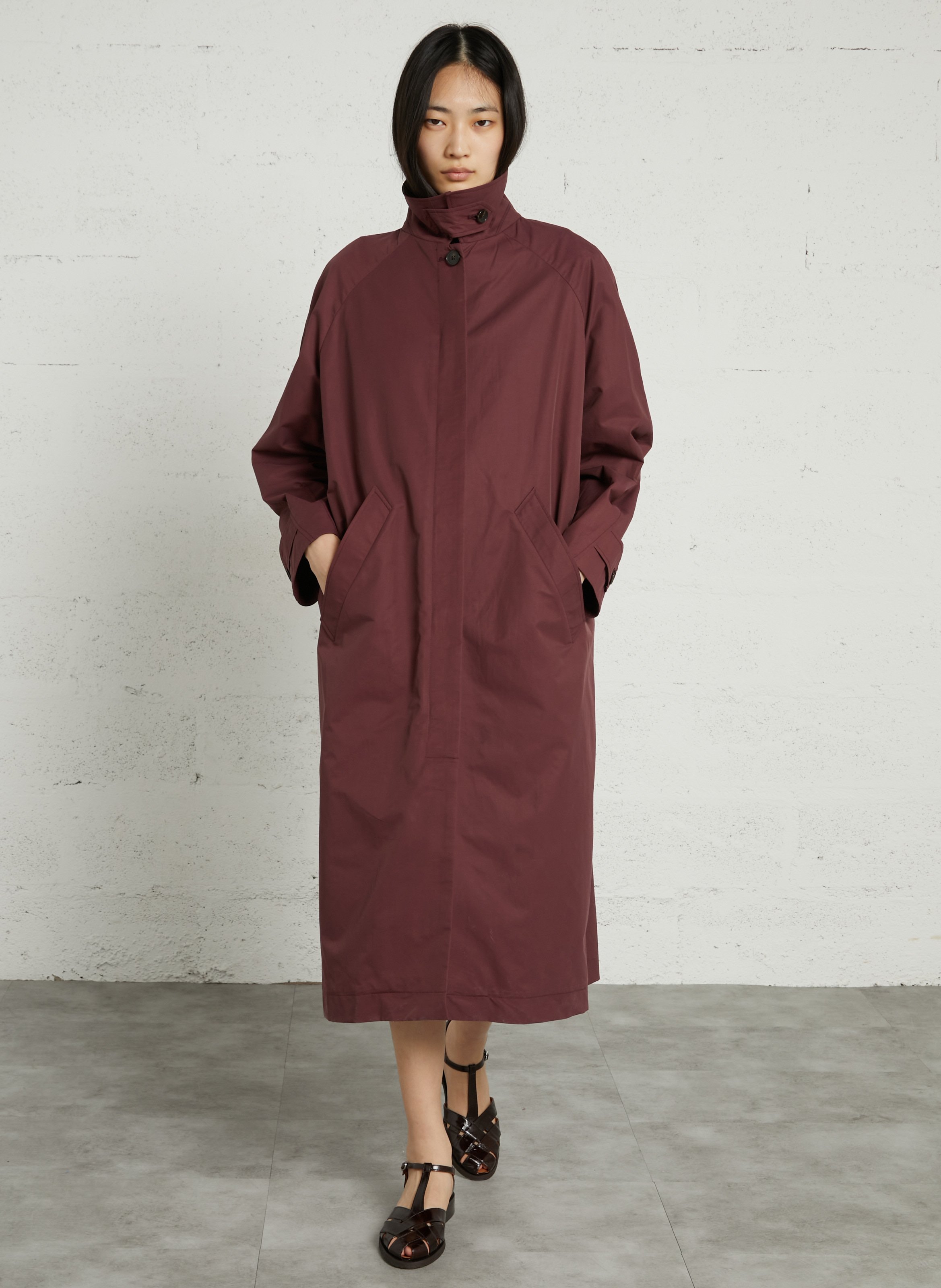 Weit geschnittener langer Trenchcoat BELLEPIECE Rosa