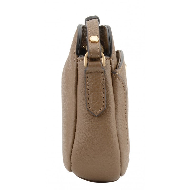 Crossbody bag in cowhide leather Brown